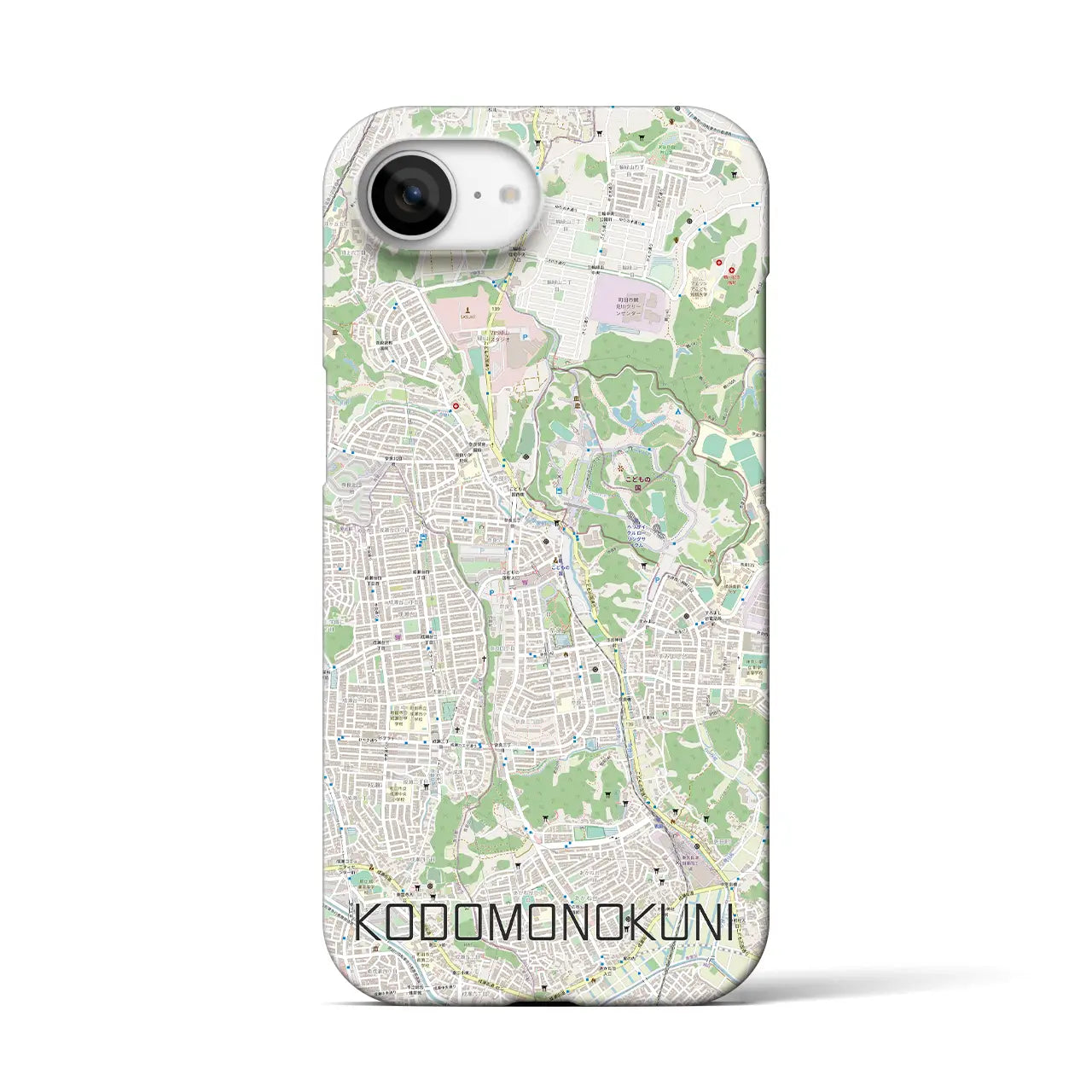 【こどもの国(神奈川県)】地図柄iPhoneケース(バックカバータイプ)