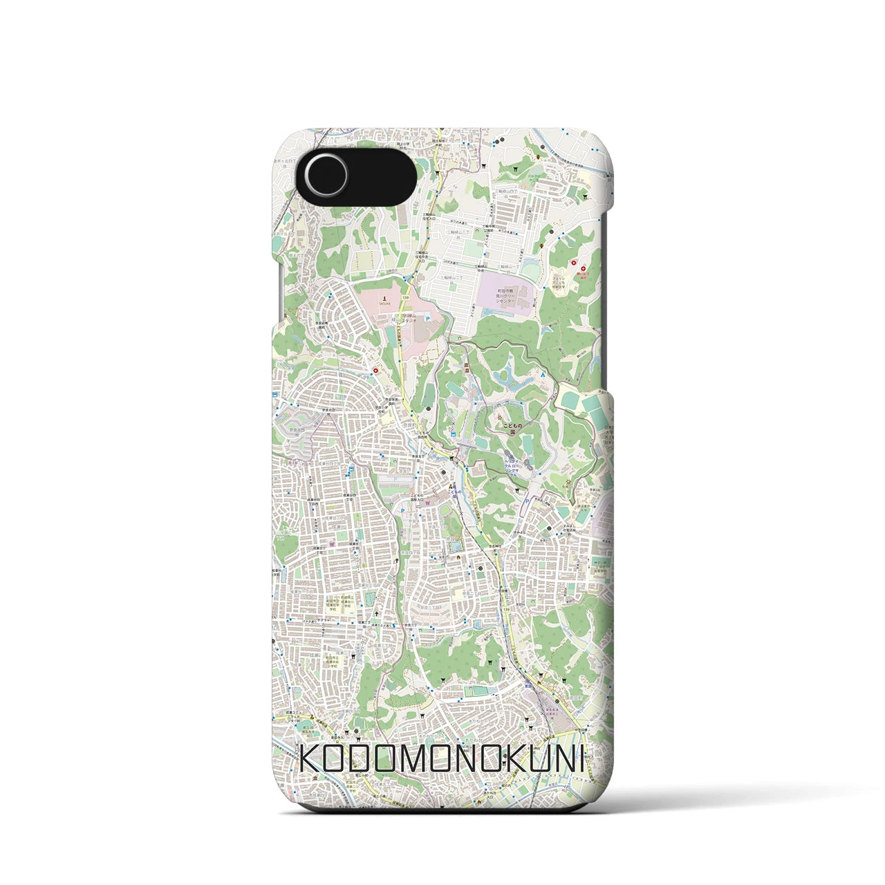 【こどもの国(神奈川県)】地図柄iPhoneケース(バックカバータイプ)