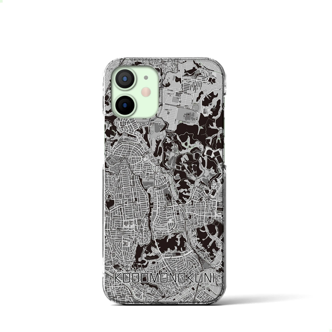 【こどもの国(神奈川県)】地図柄iPhoneケース(クリアタイプ)