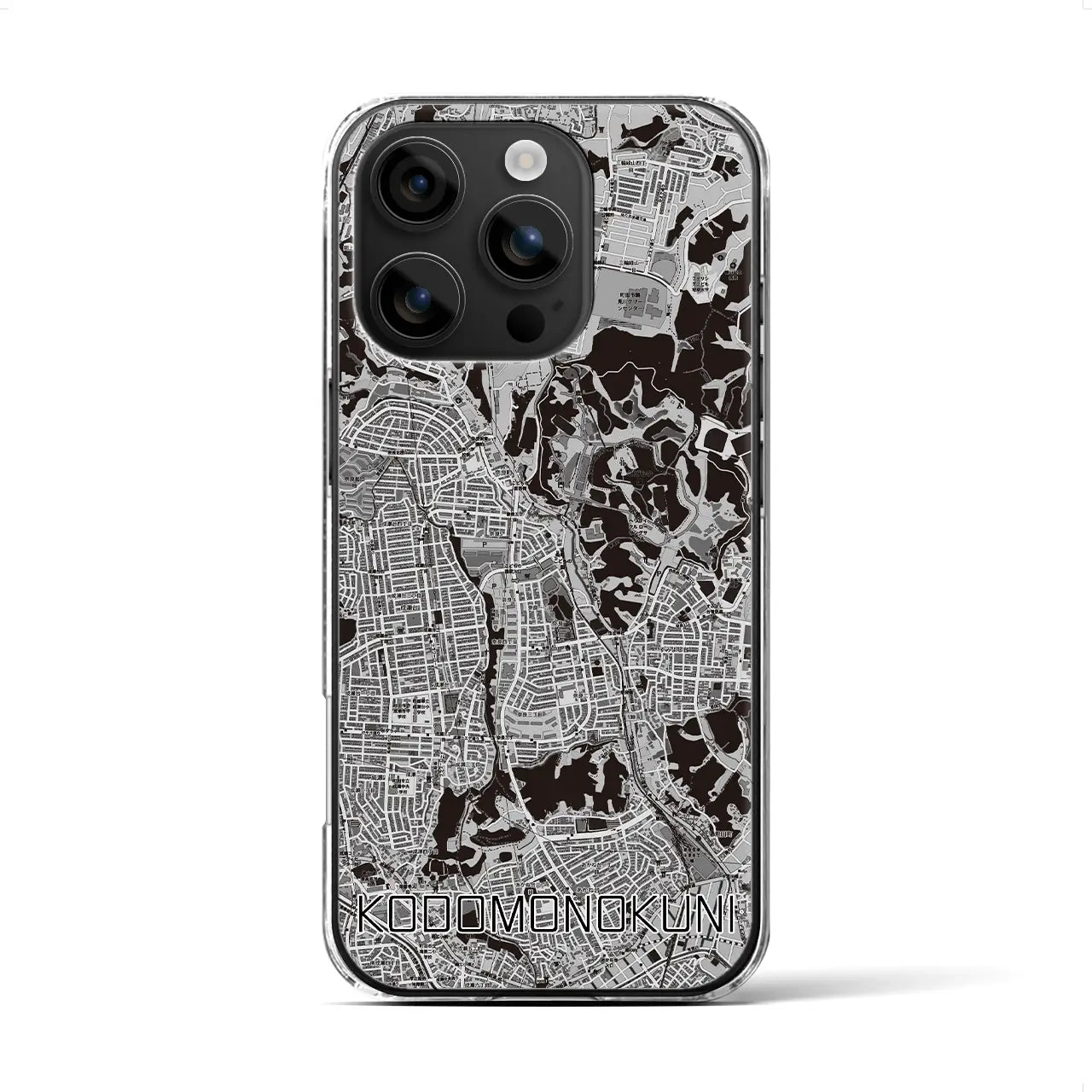 【こどもの国(神奈川県)】地図柄iPhoneケース(クリアタイプ)