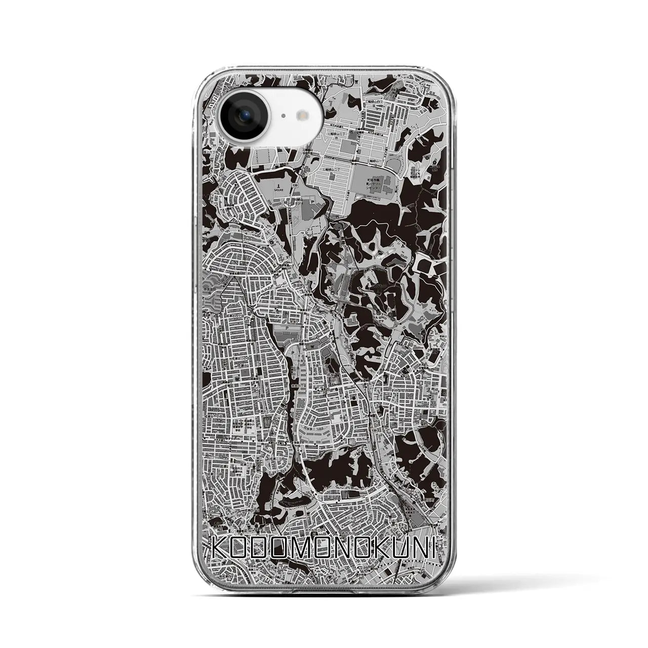 【こどもの国(神奈川県)】地図柄iPhoneケース(クリアタイプ)