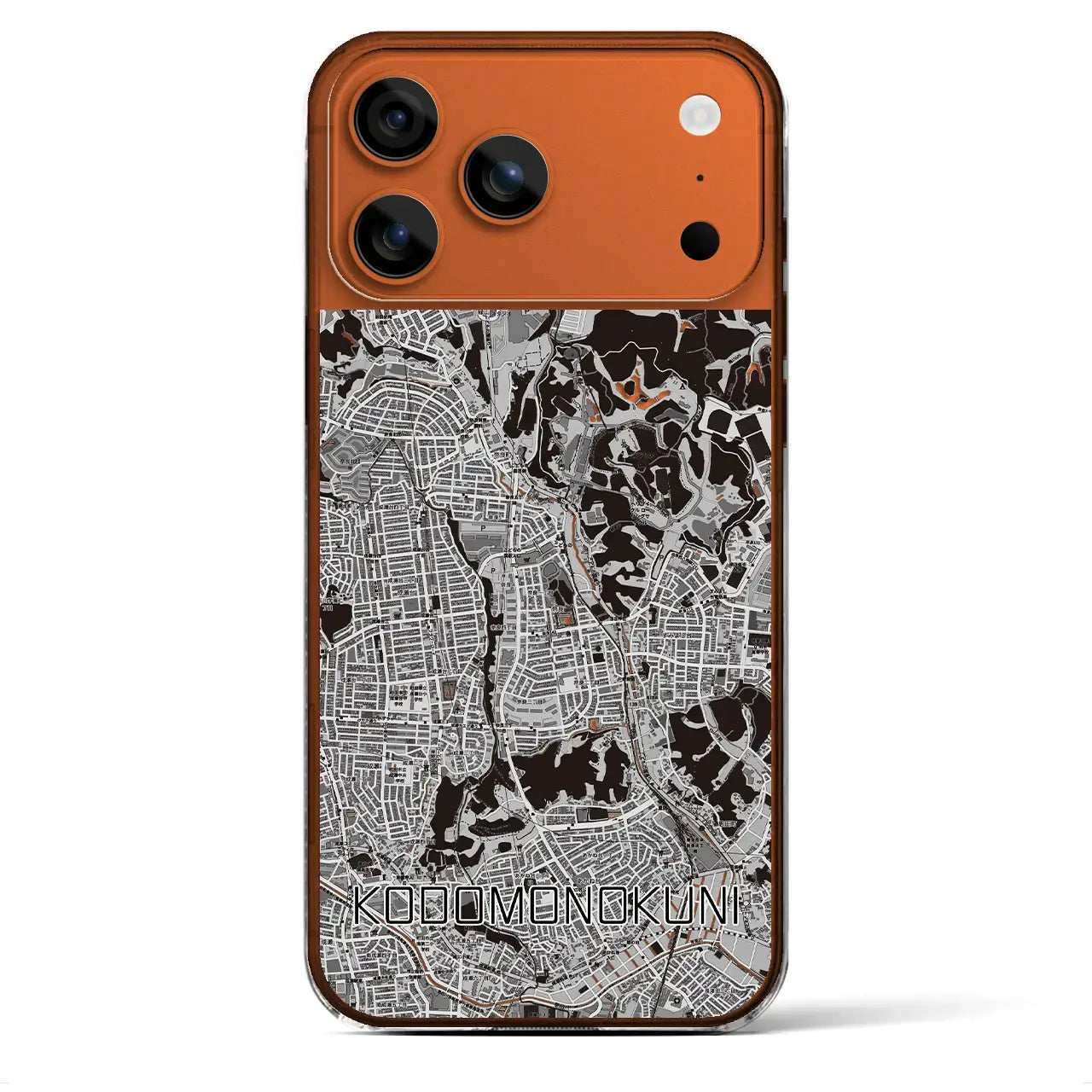 【こどもの国(神奈川県)】地図柄iPhoneケース(クリアタイプ)