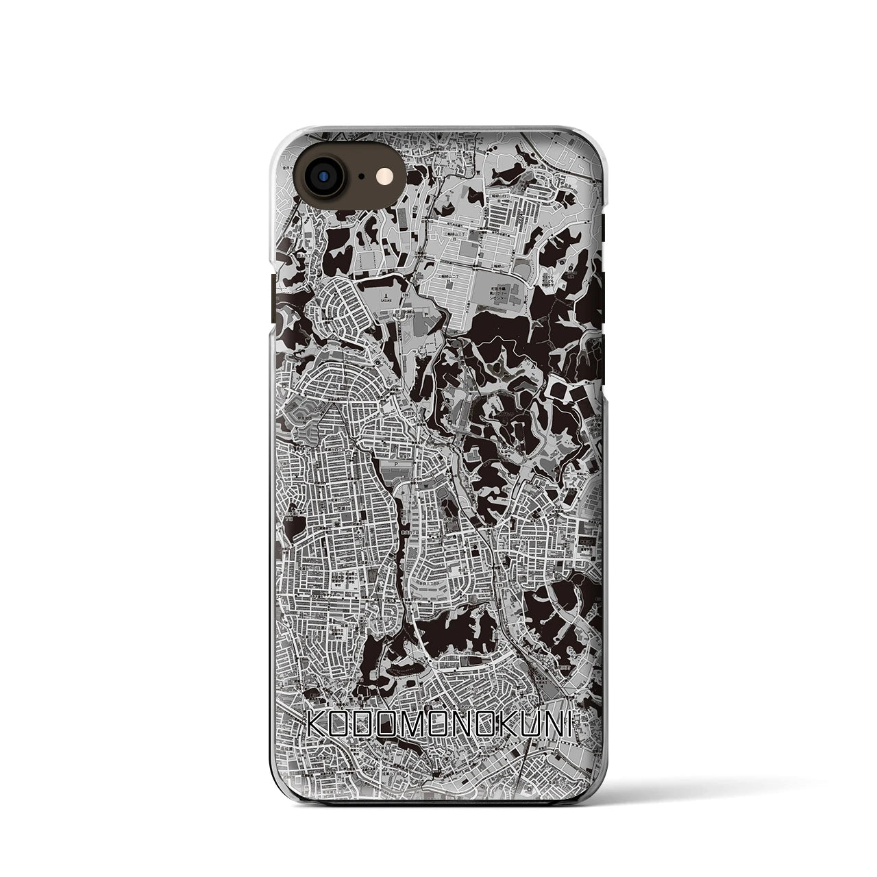 【こどもの国(神奈川県)】地図柄iPhoneケース(クリアタイプ)