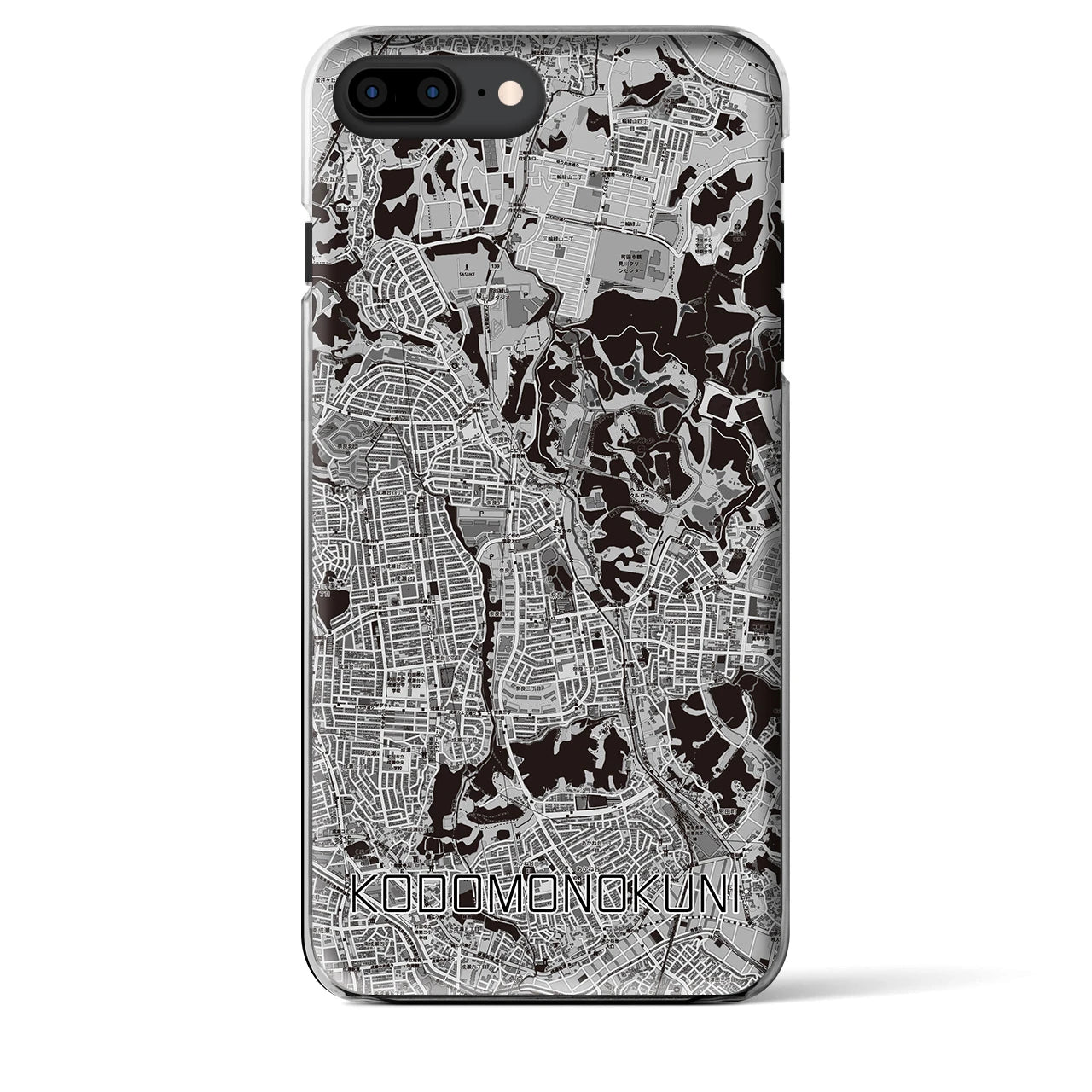 【こどもの国(神奈川県)】地図柄iPhoneケース(クリアタイプ)