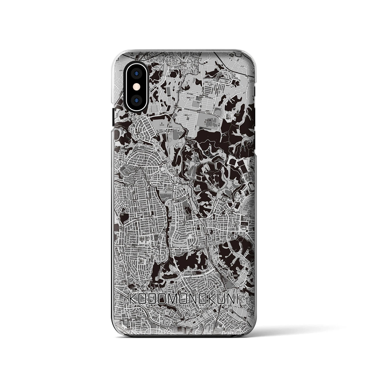 【こどもの国(神奈川県)】地図柄iPhoneケース(クリアタイプ)