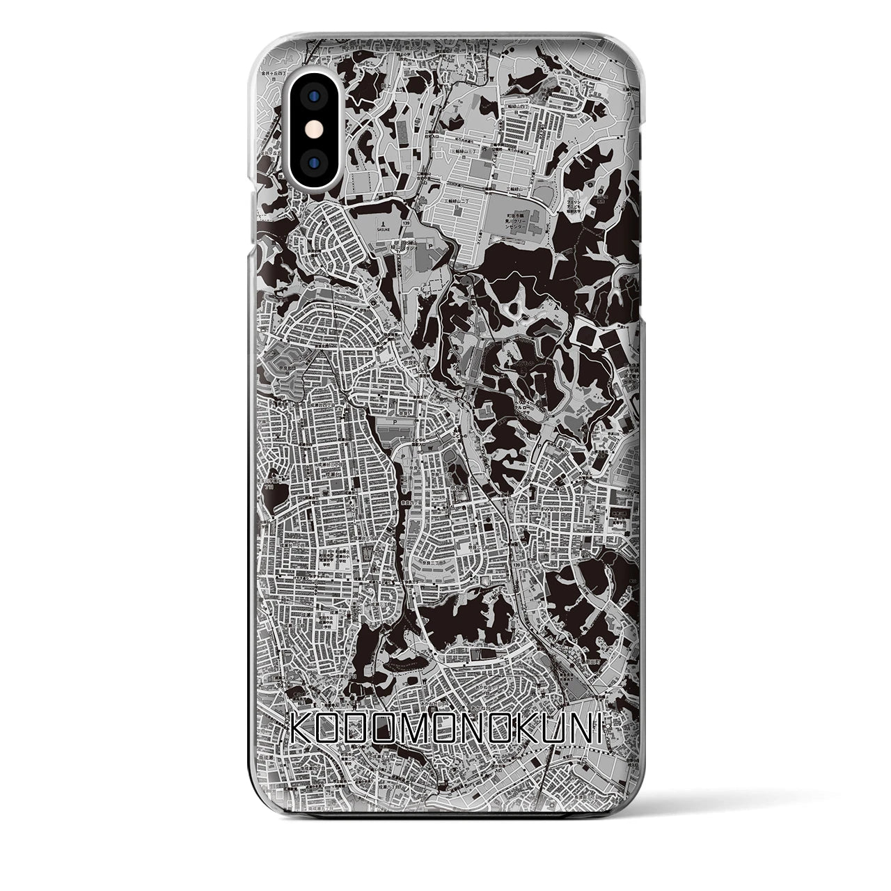 【こどもの国(神奈川県)】地図柄iPhoneケース(クリアタイプ)