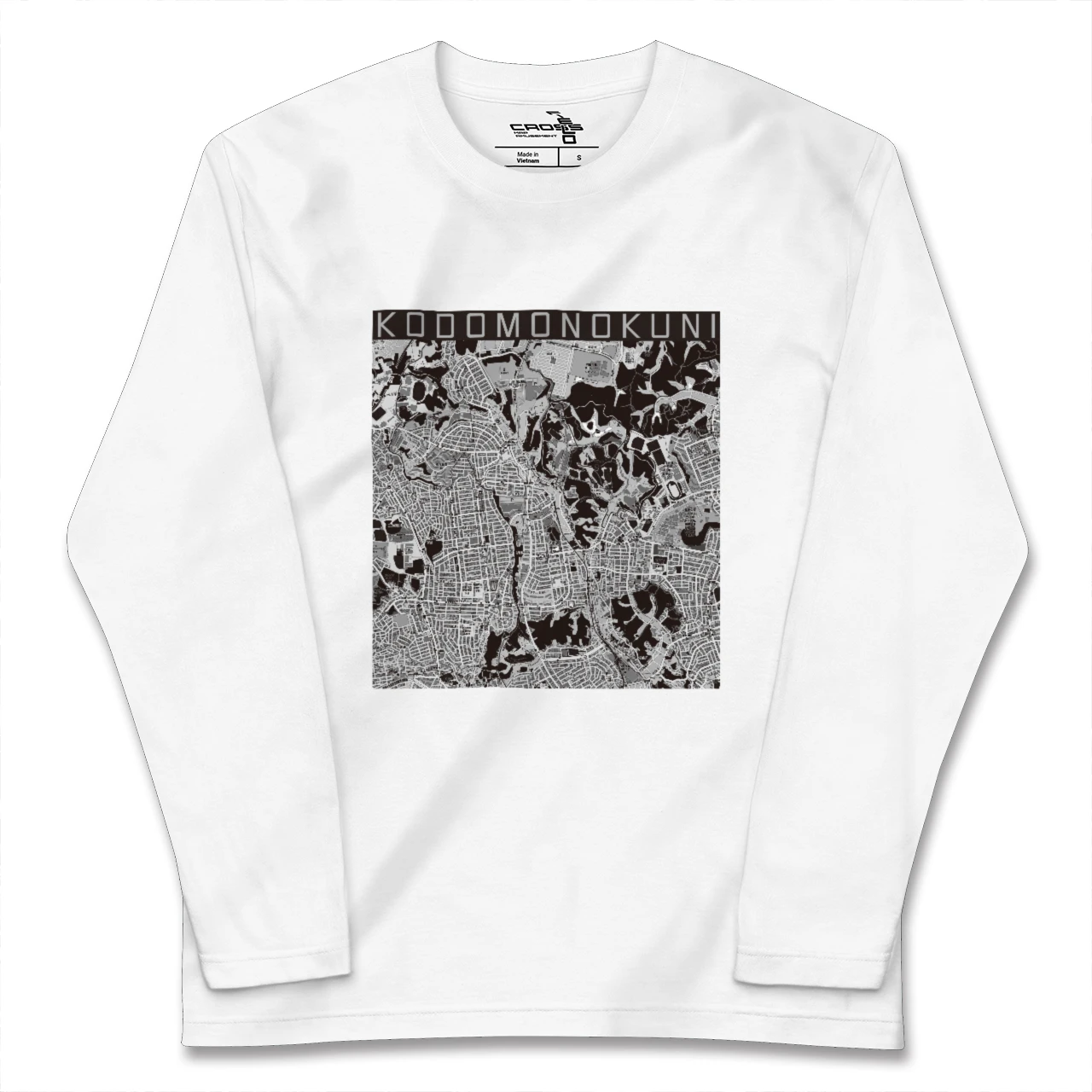 【こどもの国(神奈川県)】地図柄ロングスリーブTシャツ