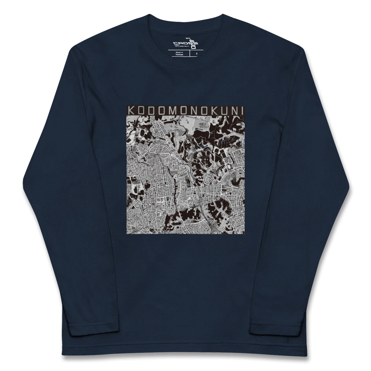 【こどもの国(神奈川県)】地図柄ロングスリーブTシャツ