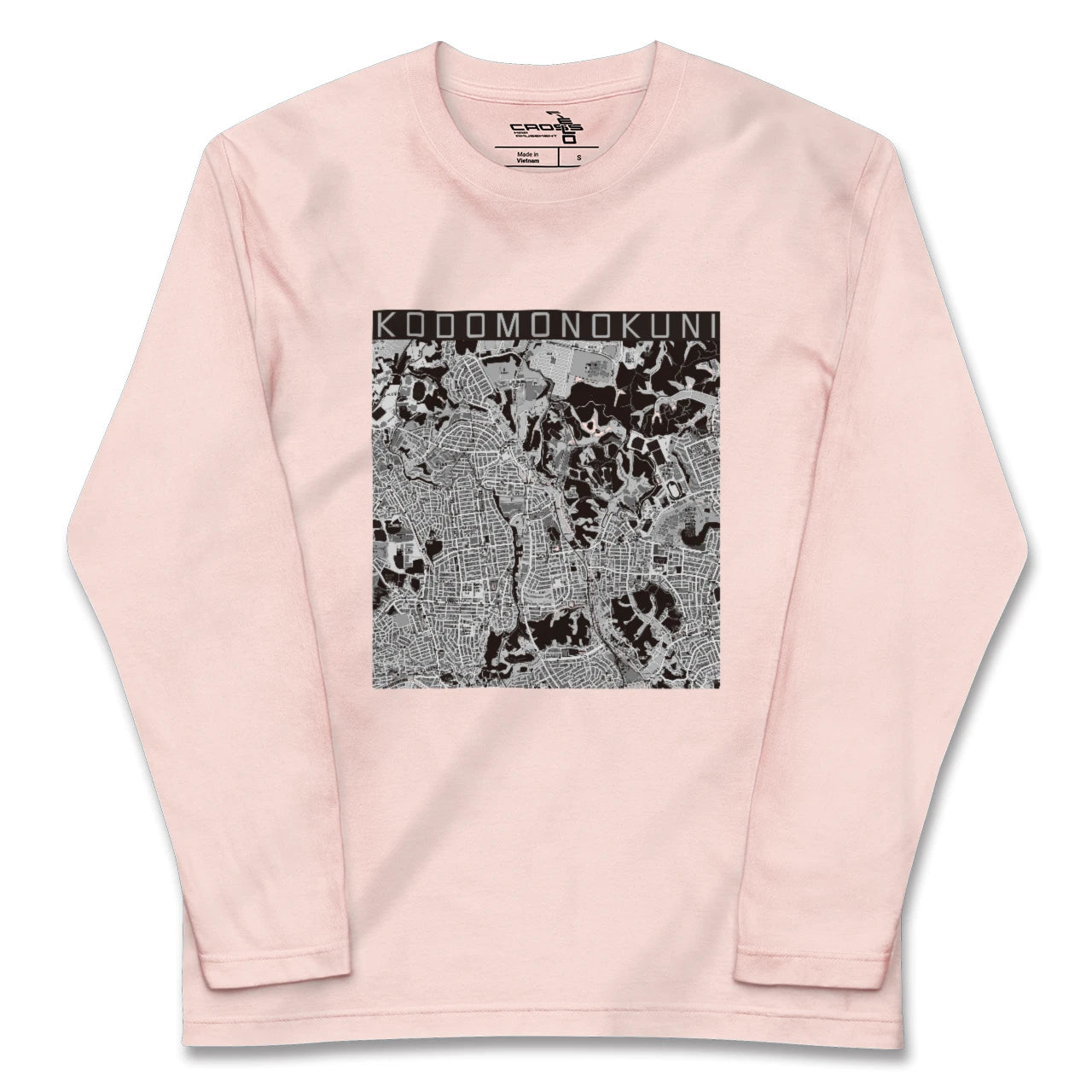 【こどもの国(神奈川県)】地図柄ロングスリーブTシャツ