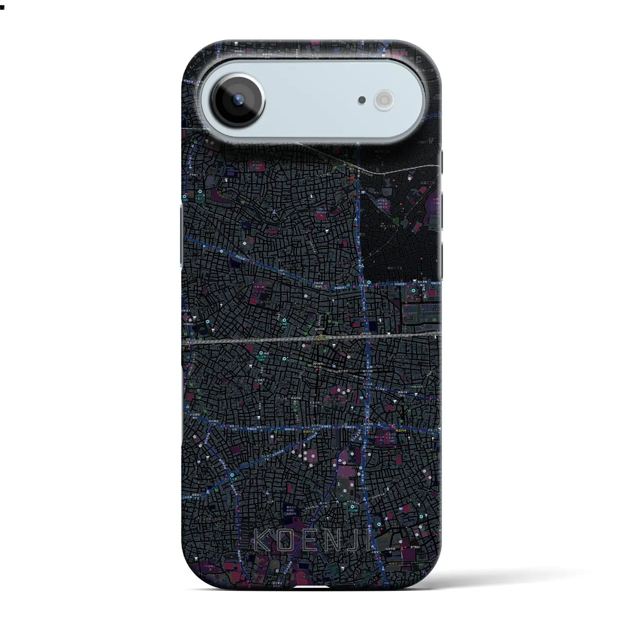 【高円寺2(東京都)】地図柄iPhoneケース(バックカバータイプ)