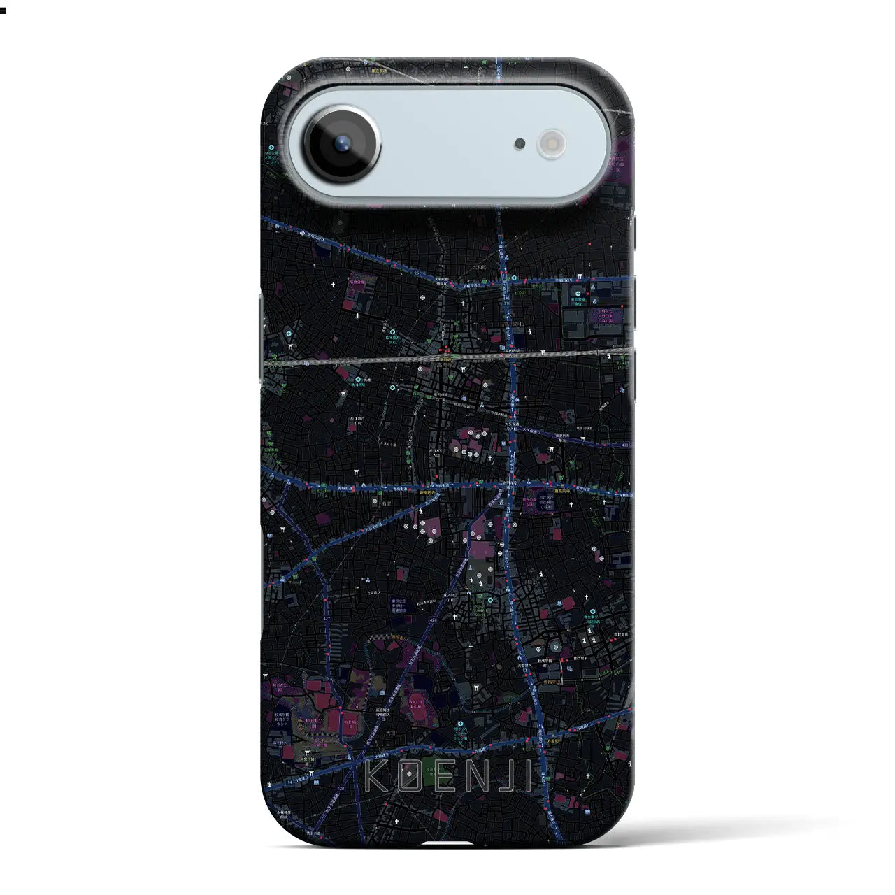 【高円寺(東京都)】地図柄iPhoneケース(バックカバータイプ)