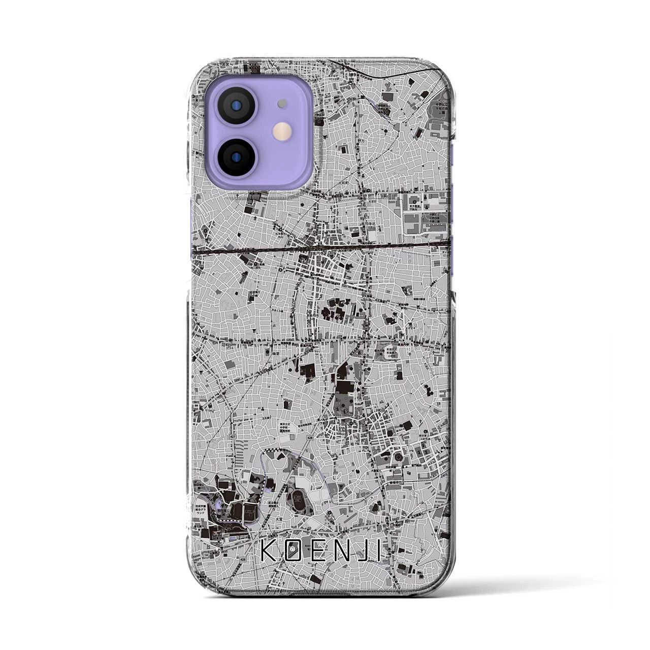 【高円寺(東京都)】地図柄iPhoneケース(クリアタイプ)