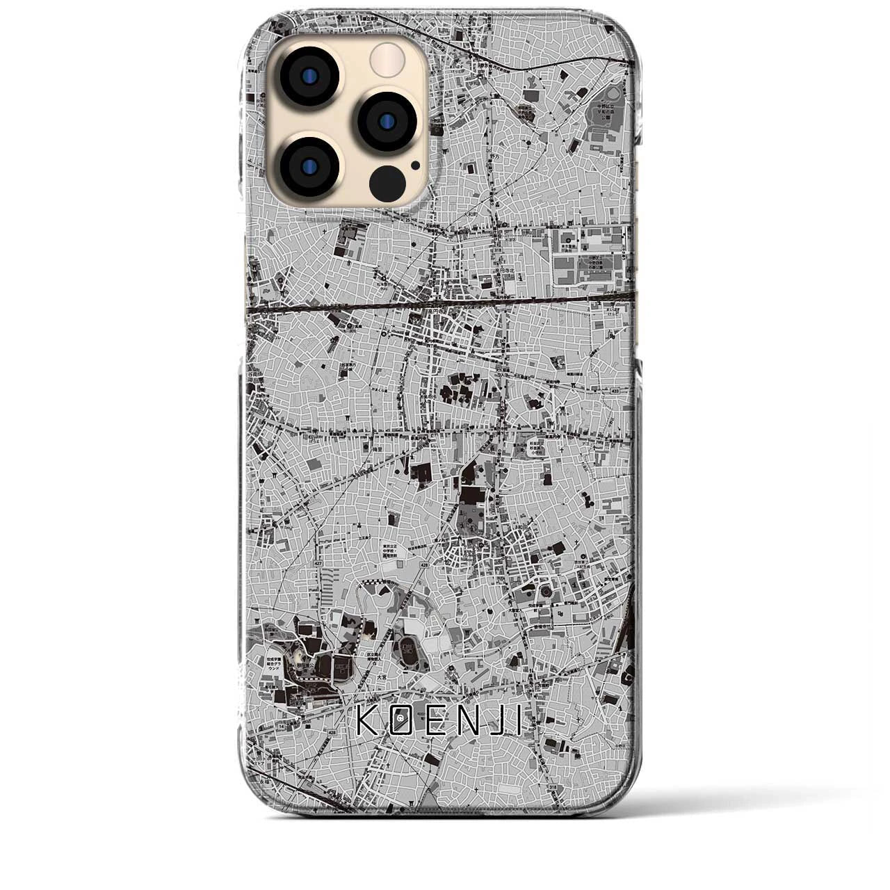 【高円寺(東京都)】地図柄iPhoneケース(クリアタイプ)