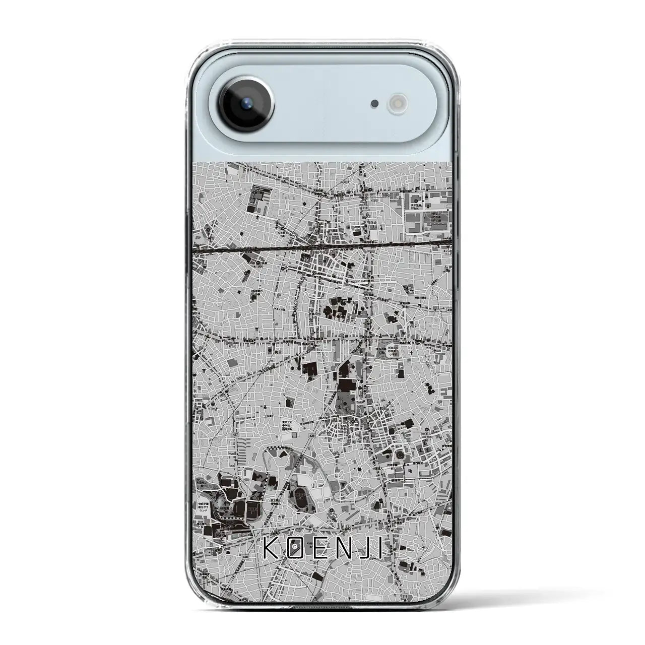 【高円寺(東京都)】地図柄iPhoneケース(クリアタイプ)