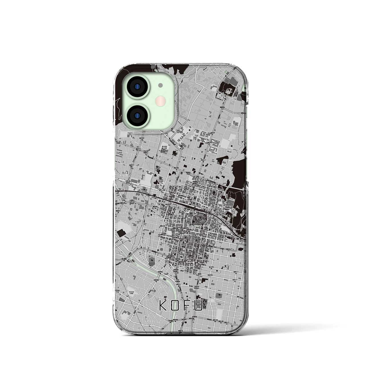 【甲府(山梨県)】地図柄iPhoneケース(クリアタイプ)