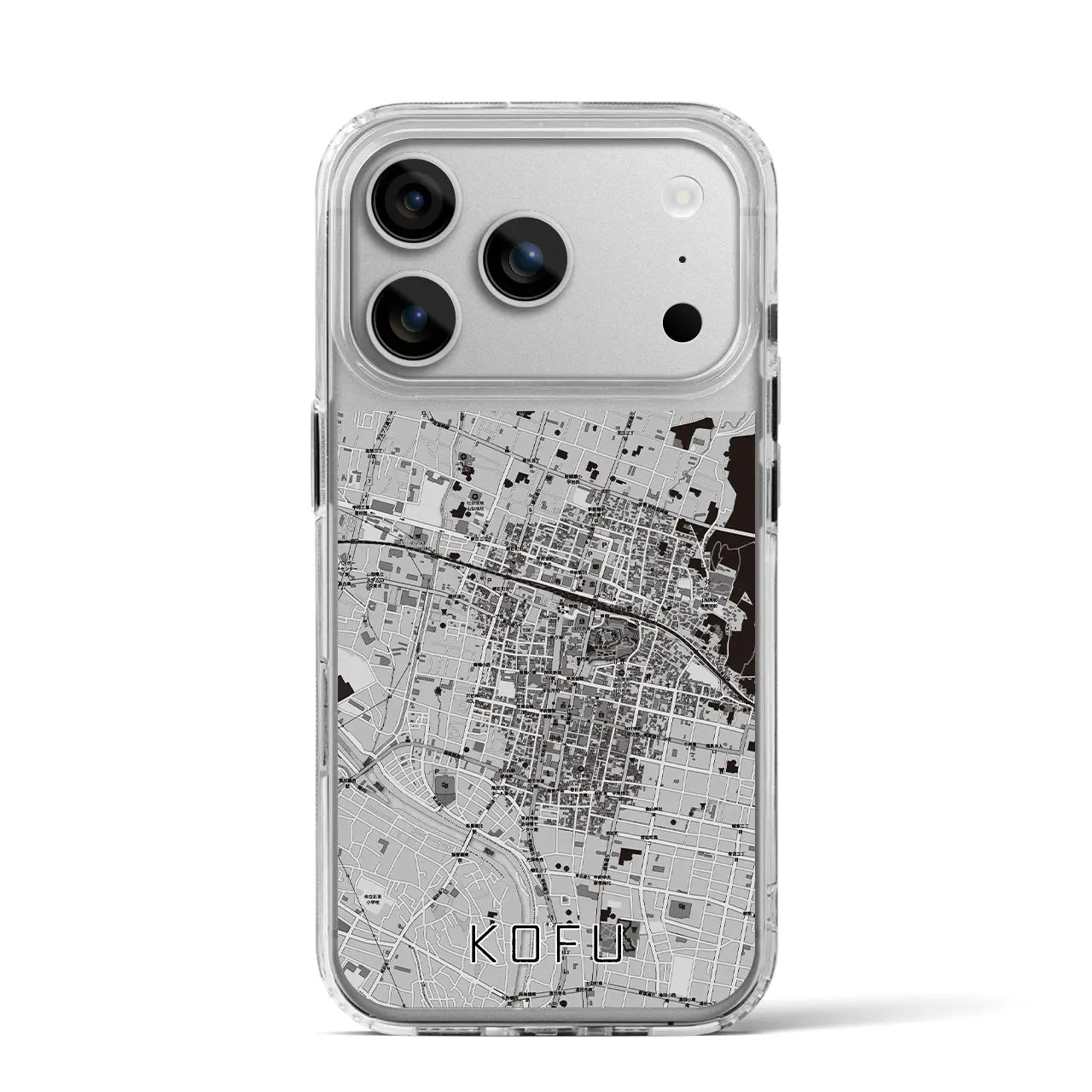 【甲府(山梨県)】地図柄iPhoneケース(MagSafeタイプ)