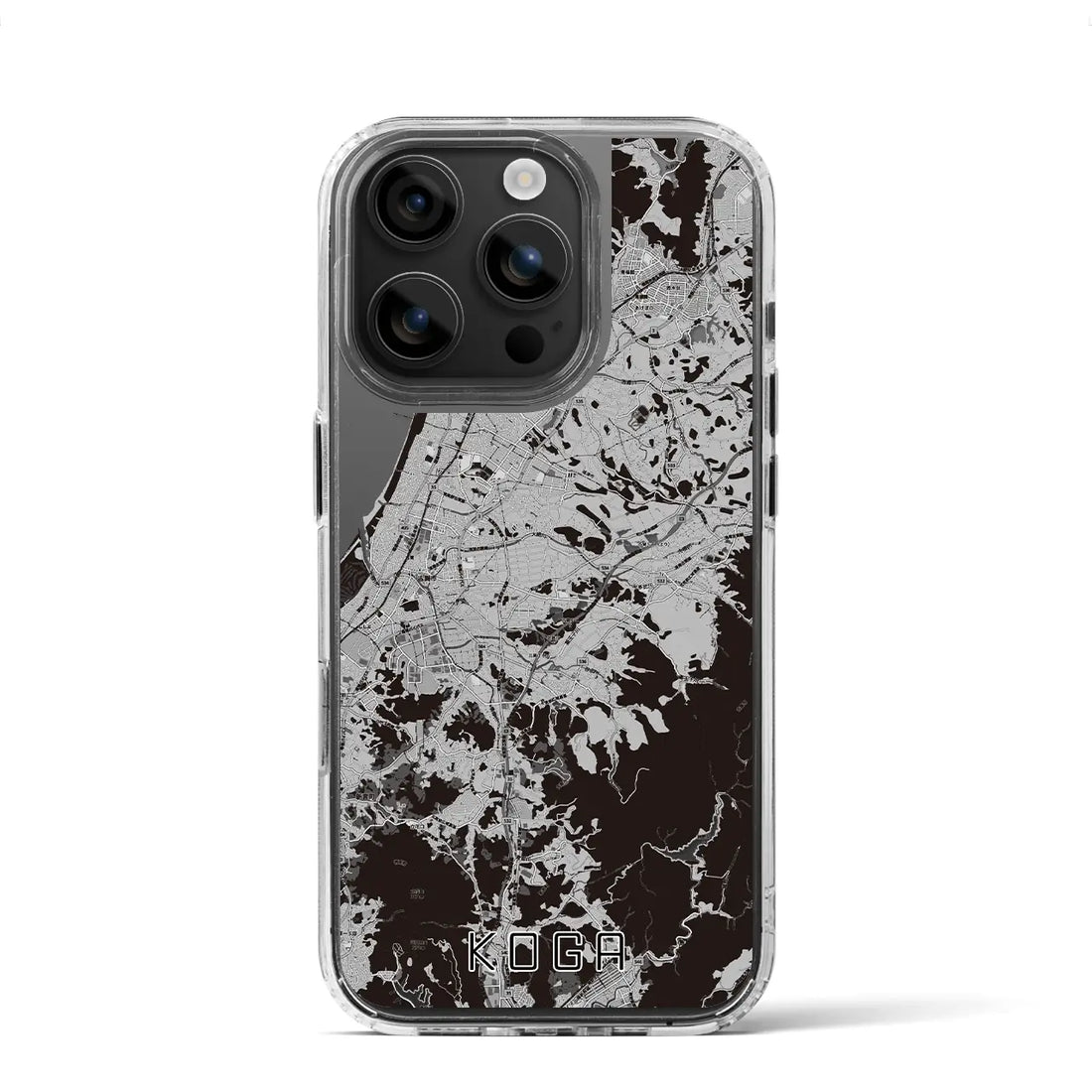 【古賀(福岡県)】地図柄iPhoneケース(MagSafeタイプ)