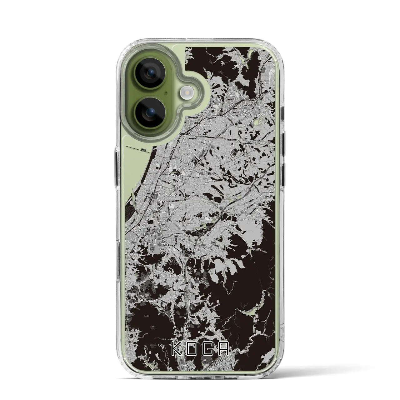 【古賀(福岡県)】地図柄iPhoneケース(MagSafeタイプ)