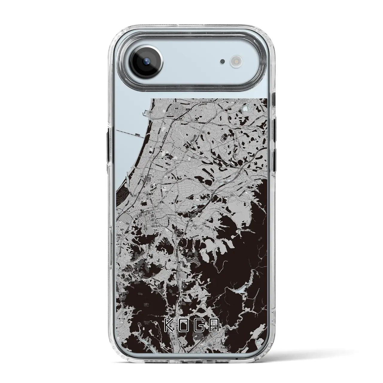 【古賀(福岡県)】地図柄iPhoneケース(MagSafeタイプ)