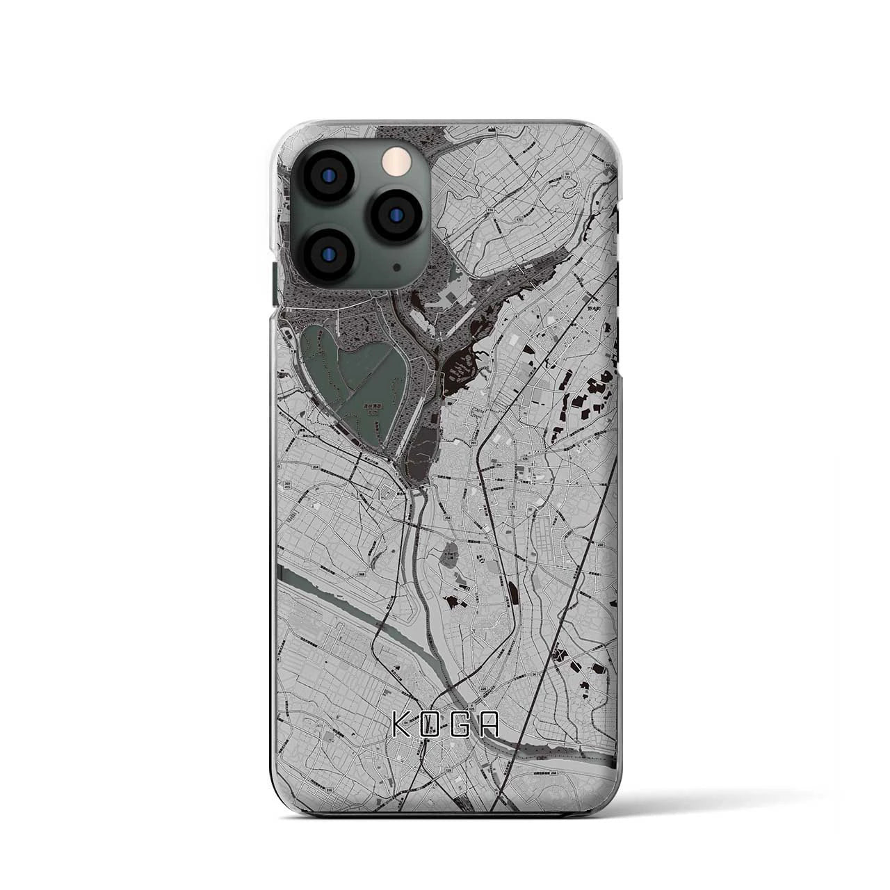 【古河(茨城県)】地図柄iPhoneケース(クリアタイプ)