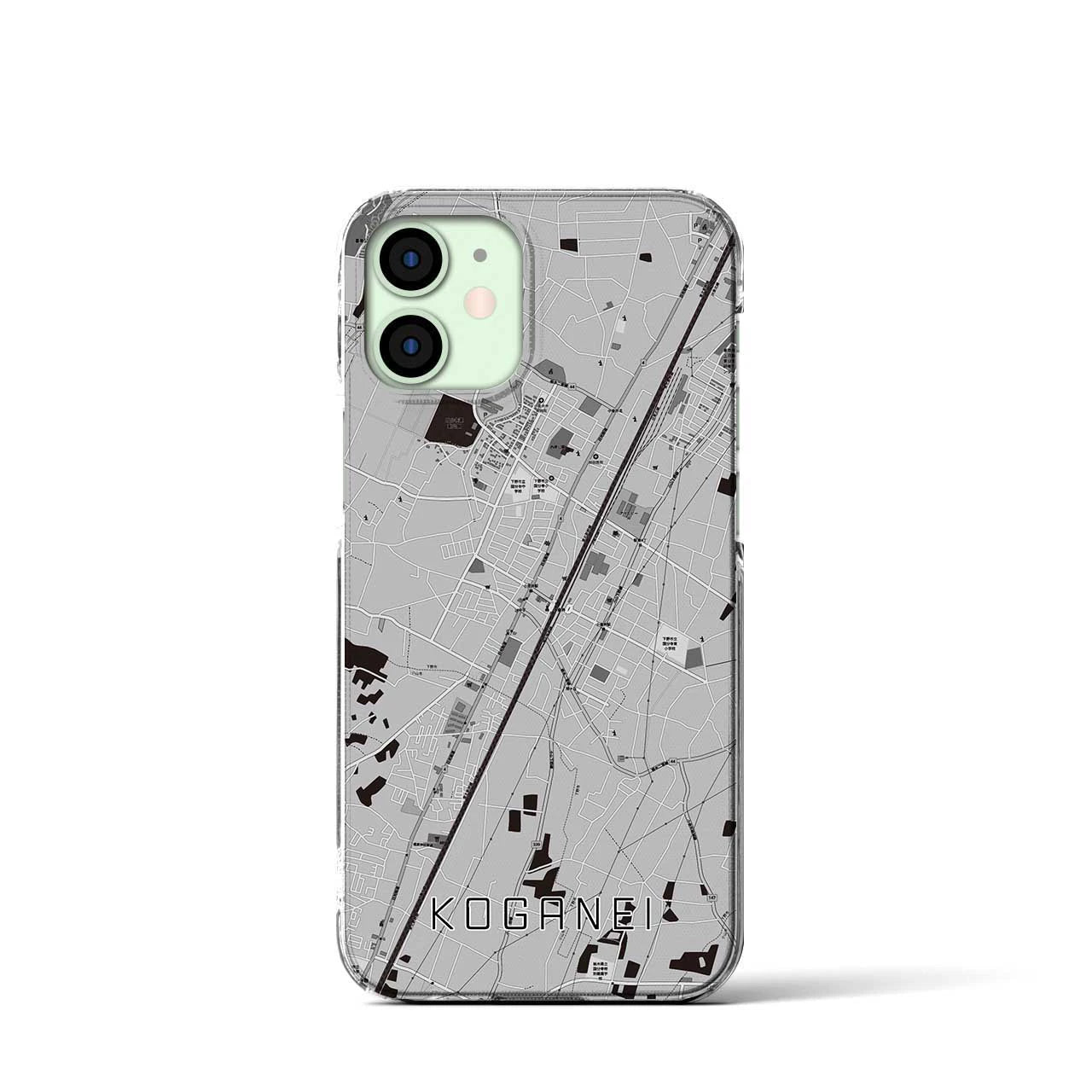 【小金井(栃木県)】地図柄iPhoneケース(クリアタイプ)