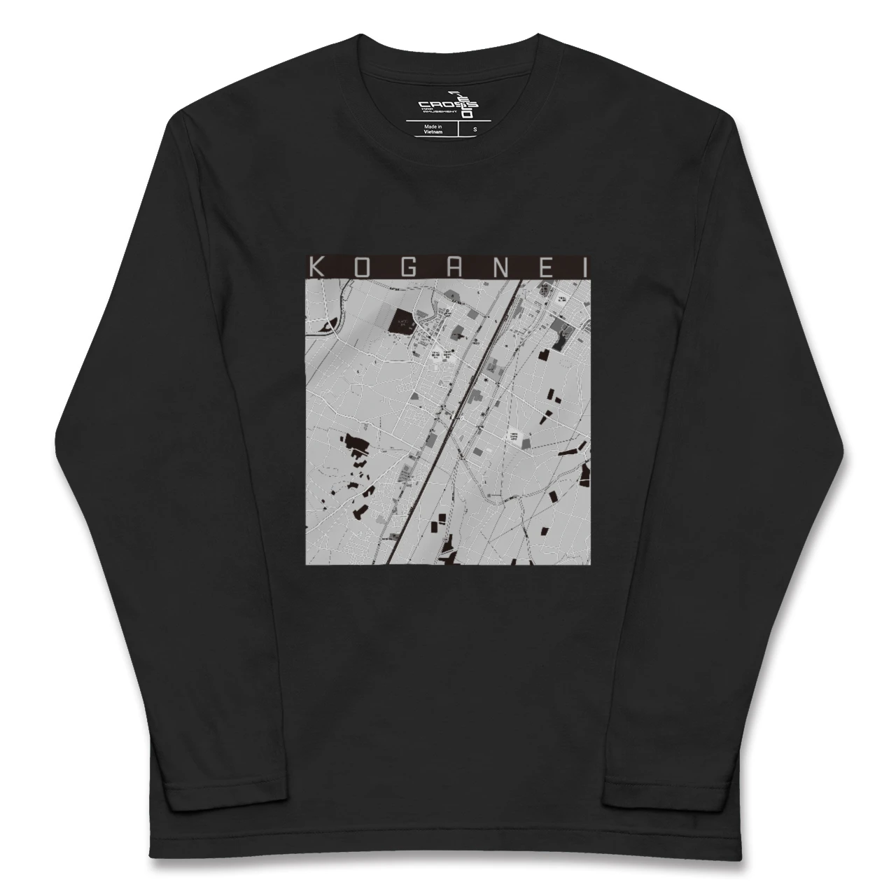 【小金井(栃木県)】地図柄ロングスリーブTシャツ