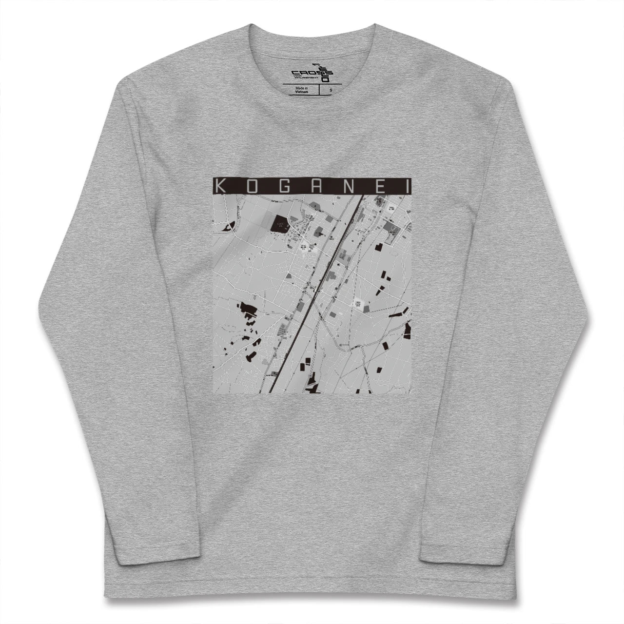 【小金井(栃木県)】地図柄ロングスリーブTシャツ