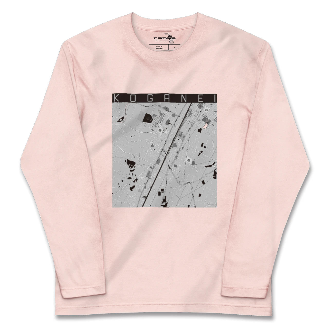 【小金井(栃木県)】地図柄ロングスリーブTシャツ