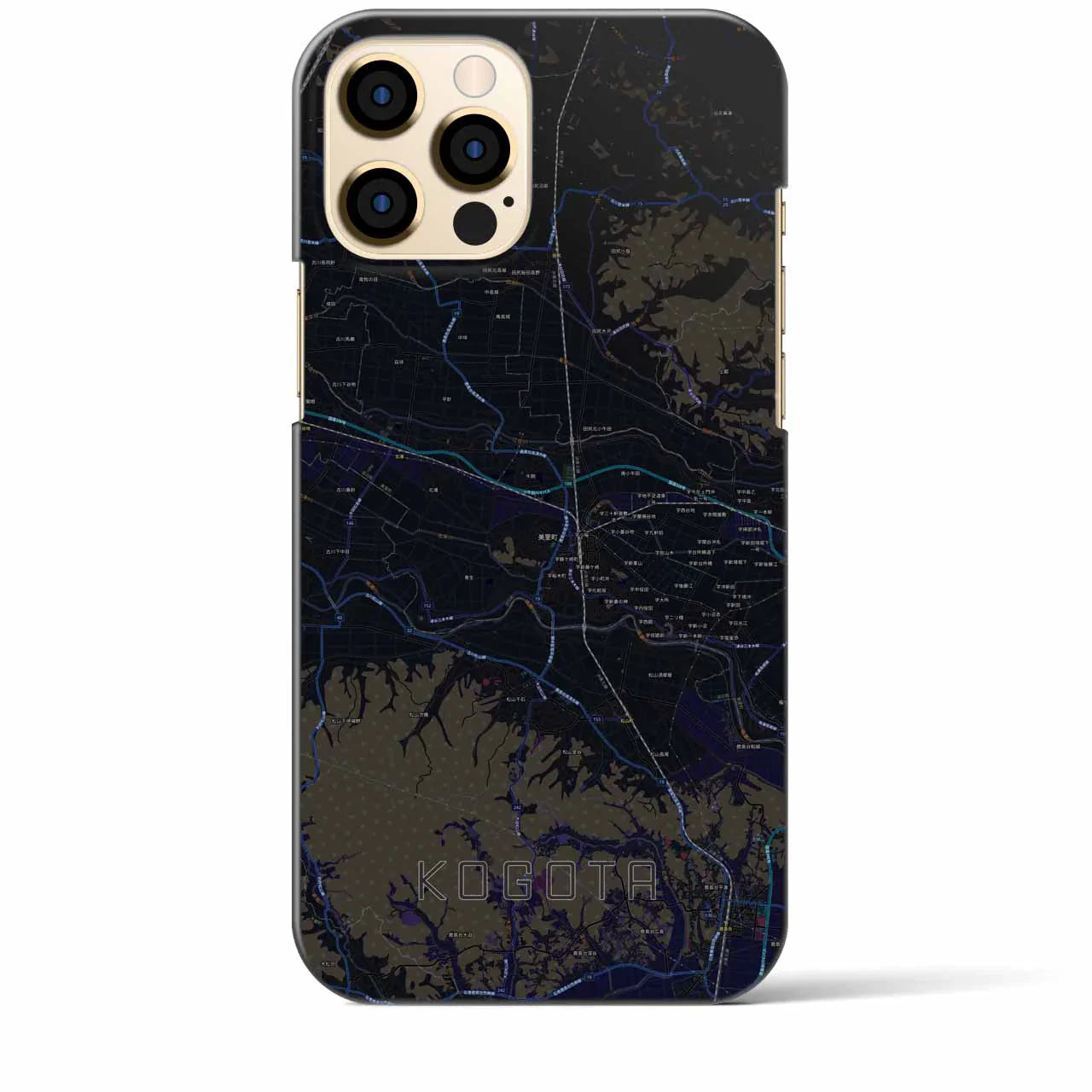 【小牛田(宮城県)】地図柄iPhoneケース(バックカバータイプ)