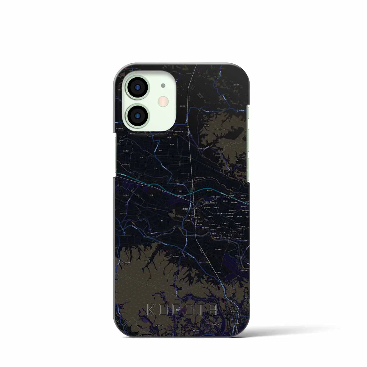 【小牛田(宮城県)】地図柄iPhoneケース(バックカバータイプ)