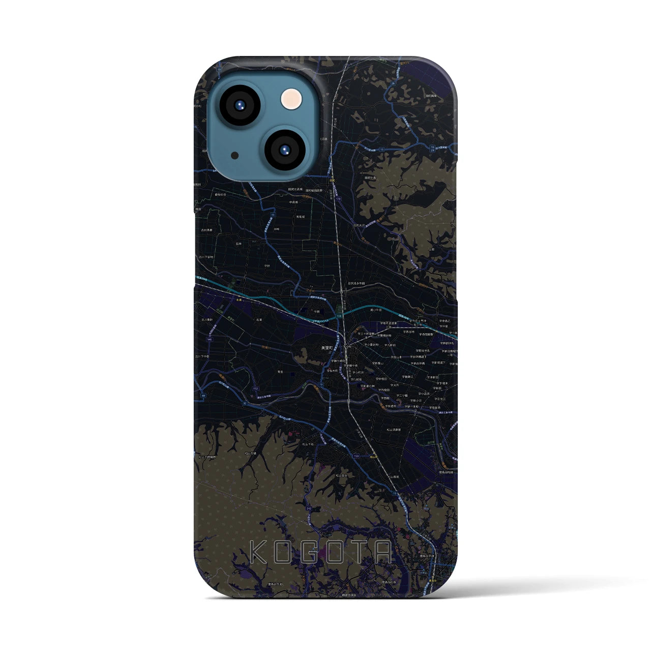 【小牛田(宮城県)】地図柄iPhoneケース(バックカバータイプ)