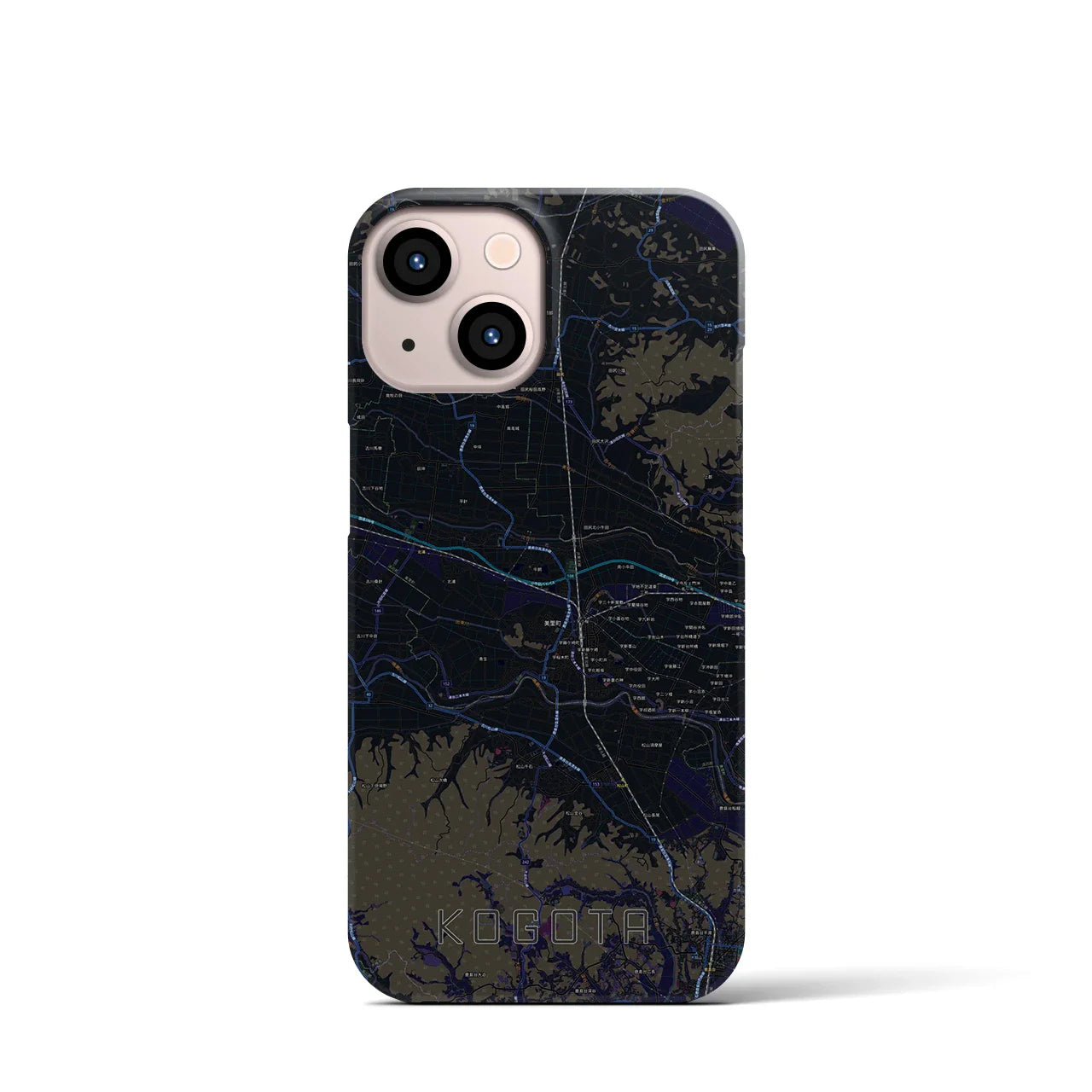 【小牛田(宮城県)】地図柄iPhoneケース(バックカバータイプ)