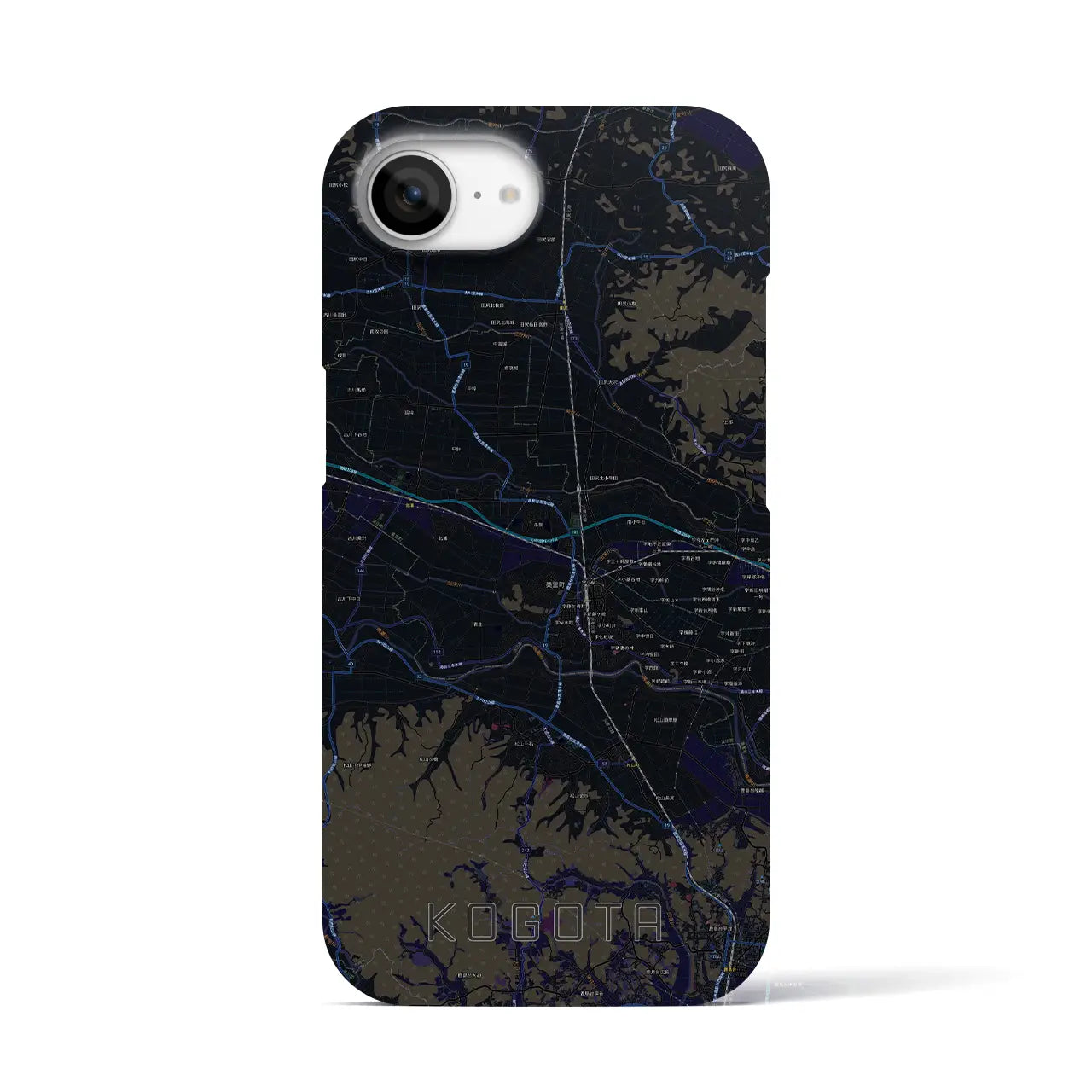 【小牛田(宮城県)】地図柄iPhoneケース(バックカバータイプ)
