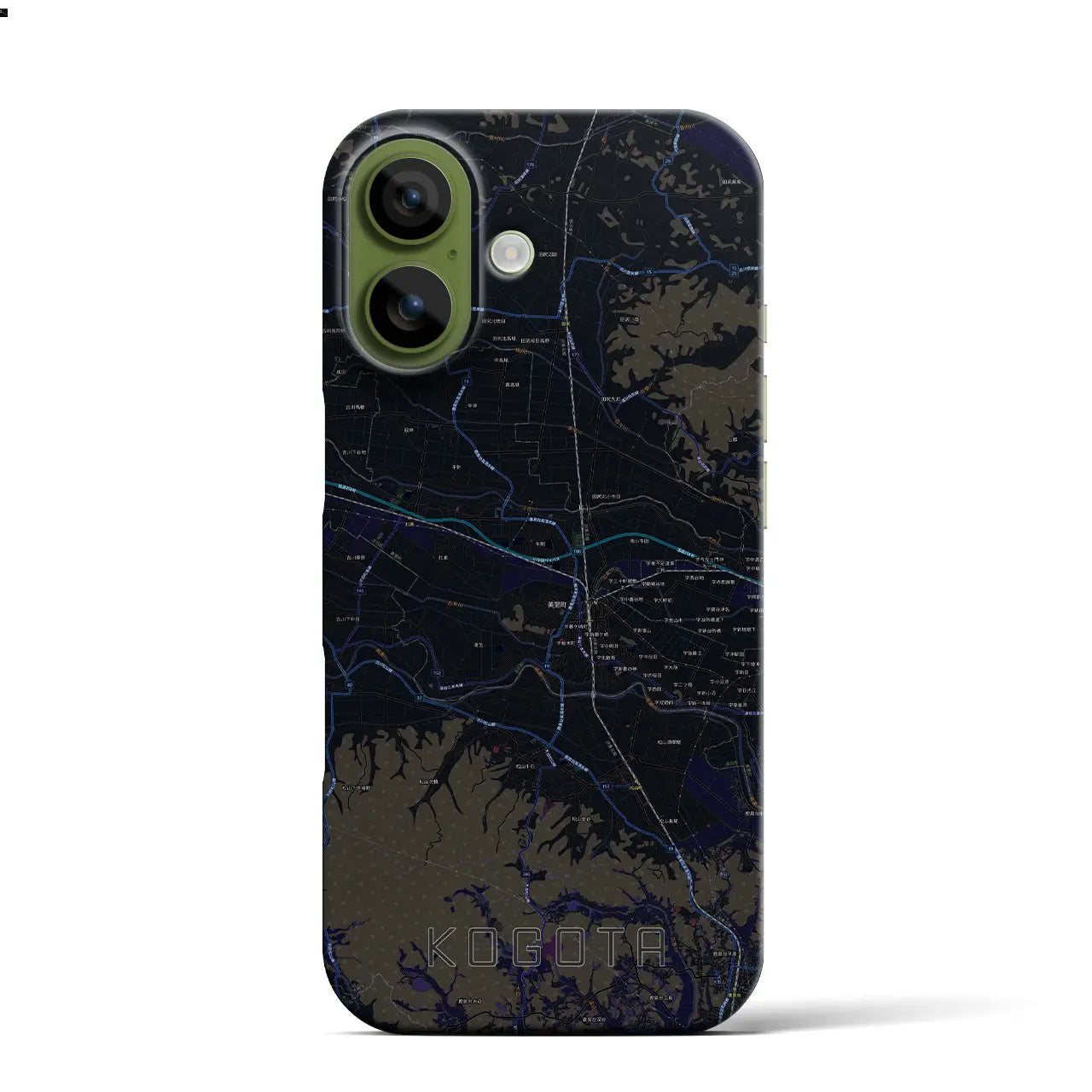 【小牛田(宮城県)】地図柄iPhoneケース(バックカバータイプ)