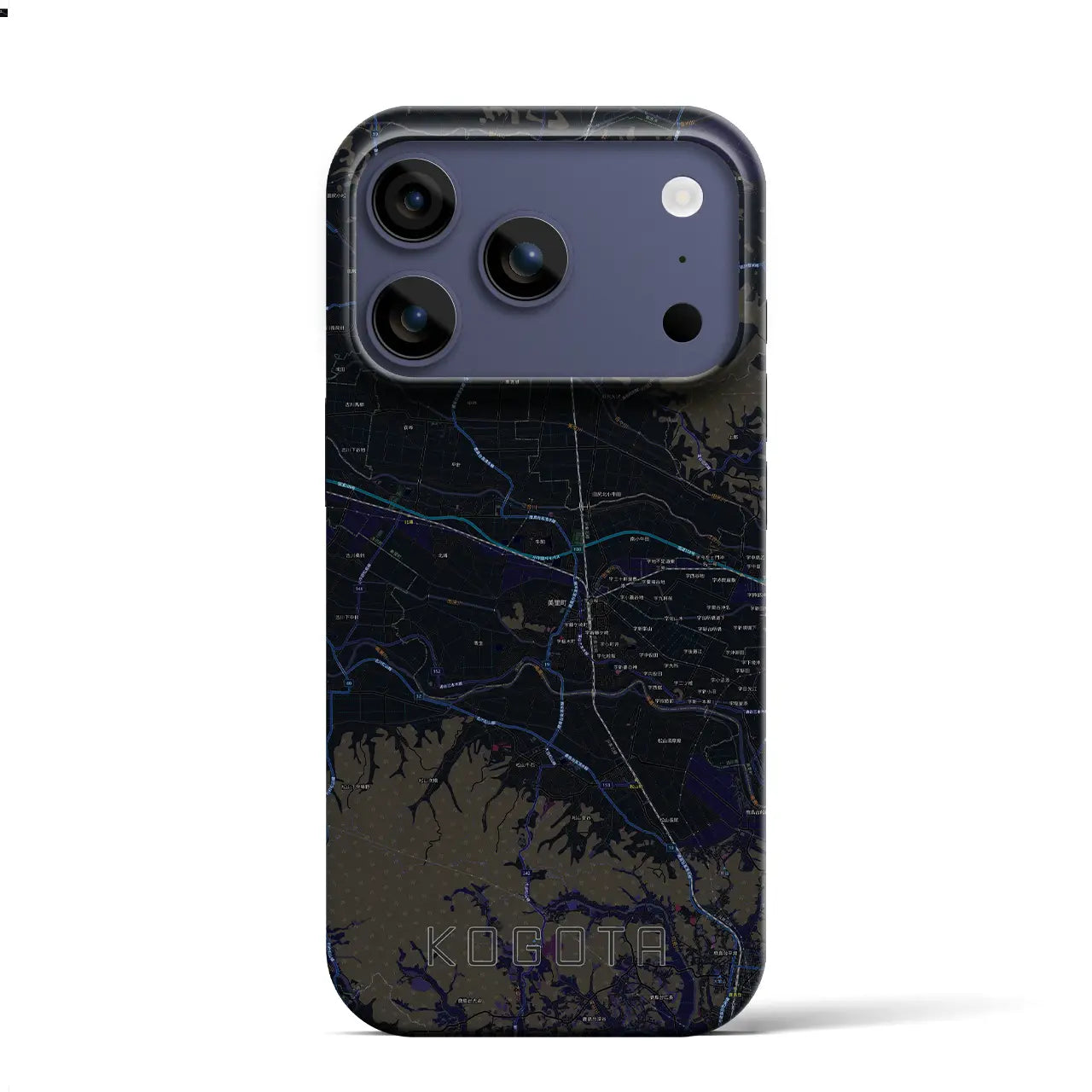 【小牛田(宮城県)】地図柄iPhoneケース(バックカバータイプ)