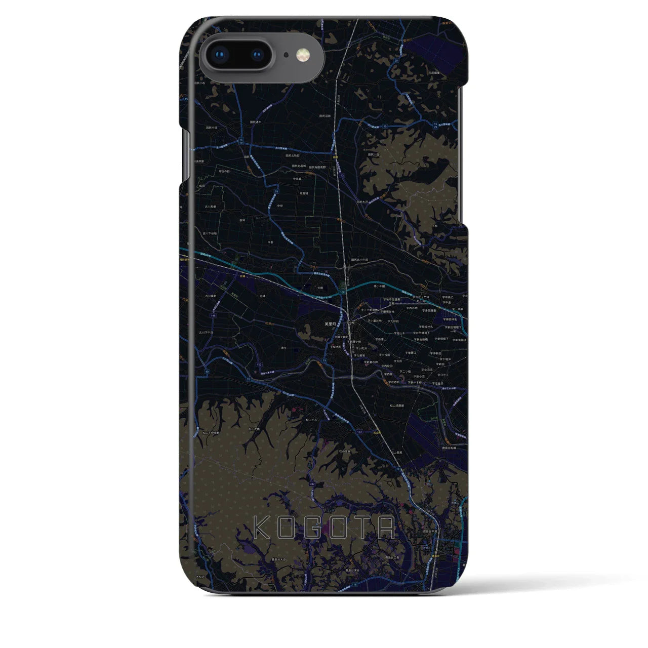 【小牛田(宮城県)】地図柄iPhoneケース(バックカバータイプ)