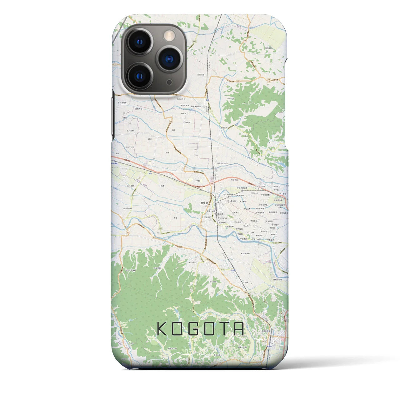 【小牛田(宮城県)】地図柄iPhoneケース(バックカバータイプ)