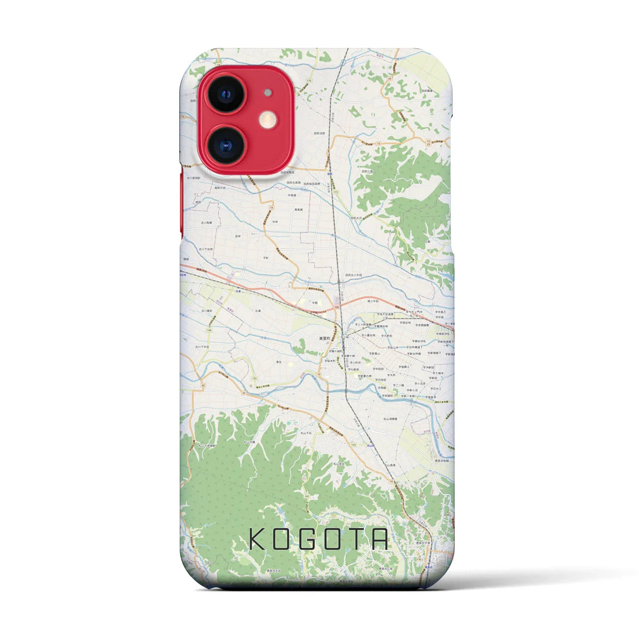 【小牛田(宮城県)】地図柄iPhoneケース(バックカバータイプ)