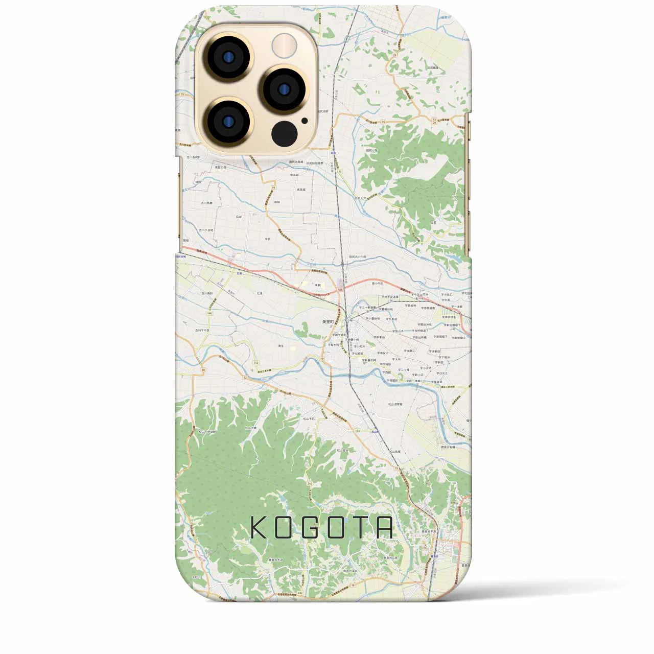 【小牛田(宮城県)】地図柄iPhoneケース(バックカバータイプ)