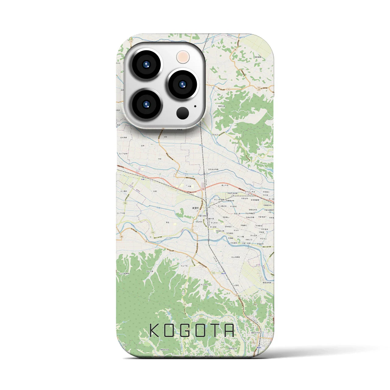 【小牛田(宮城県)】地図柄iPhoneケース(バックカバータイプ)