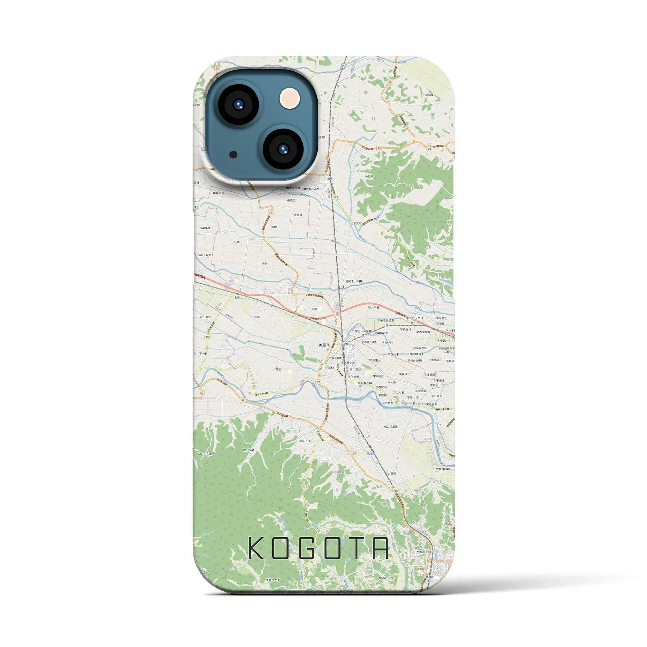 【小牛田(宮城県)】地図柄iPhoneケース(バックカバータイプ)