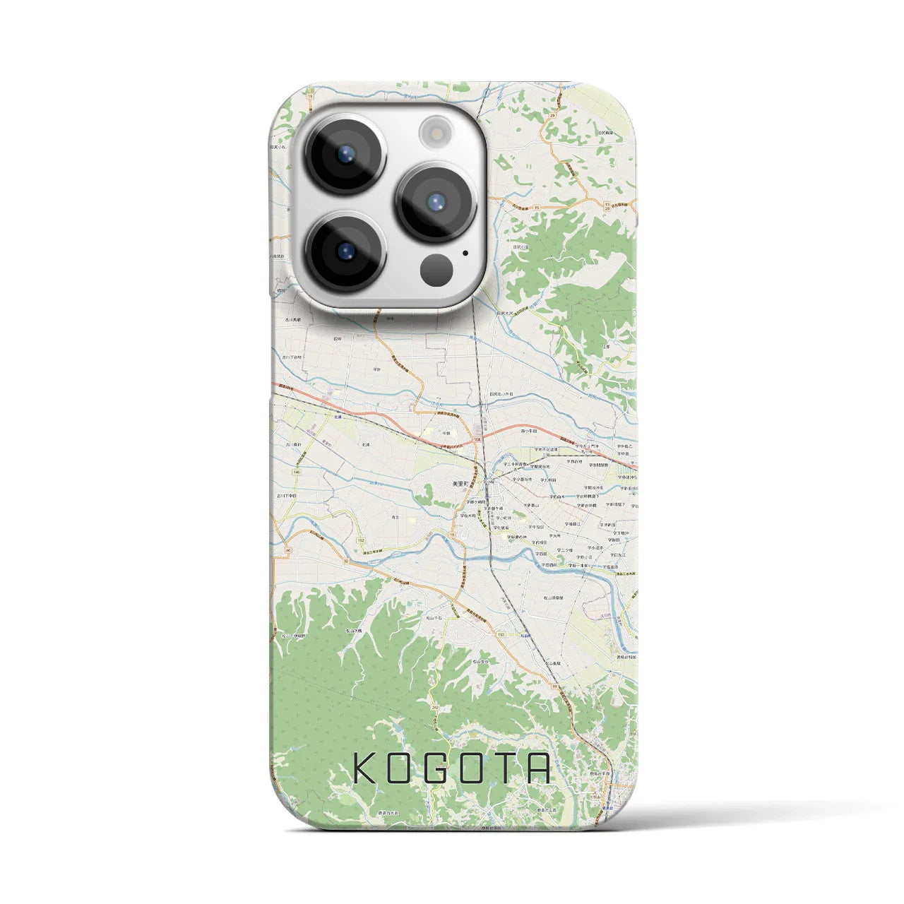 【小牛田(宮城県)】地図柄iPhoneケース(バックカバータイプ)