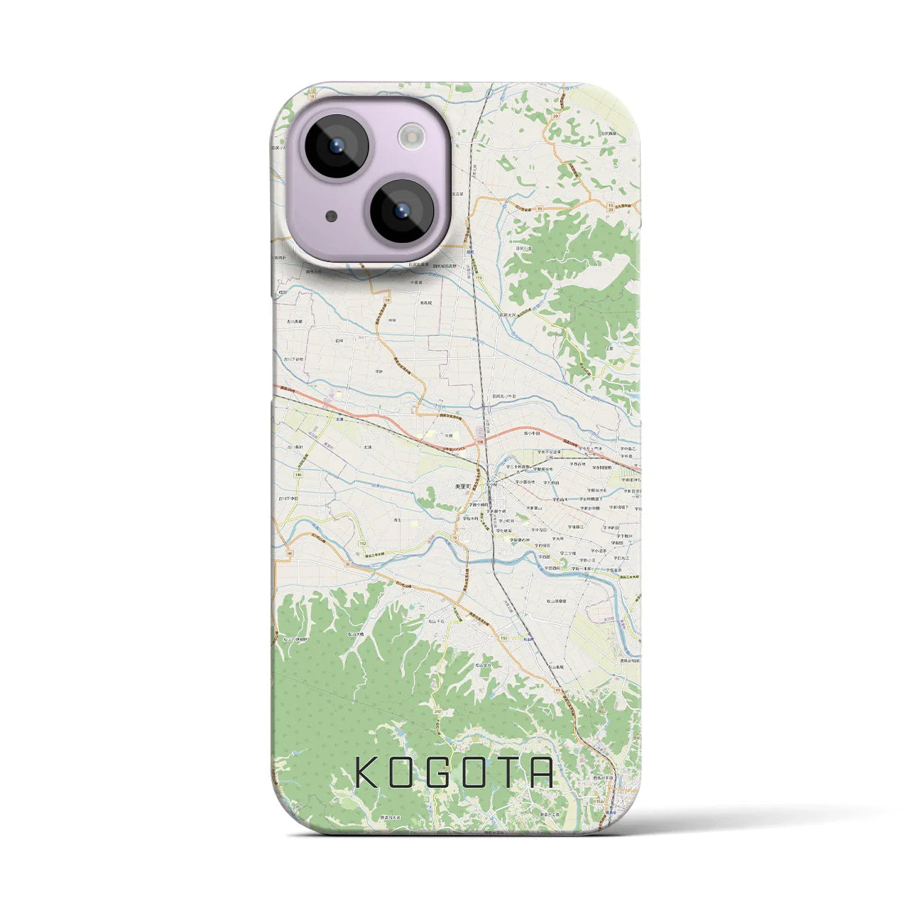 【小牛田(宮城県)】地図柄iPhoneケース(バックカバータイプ)