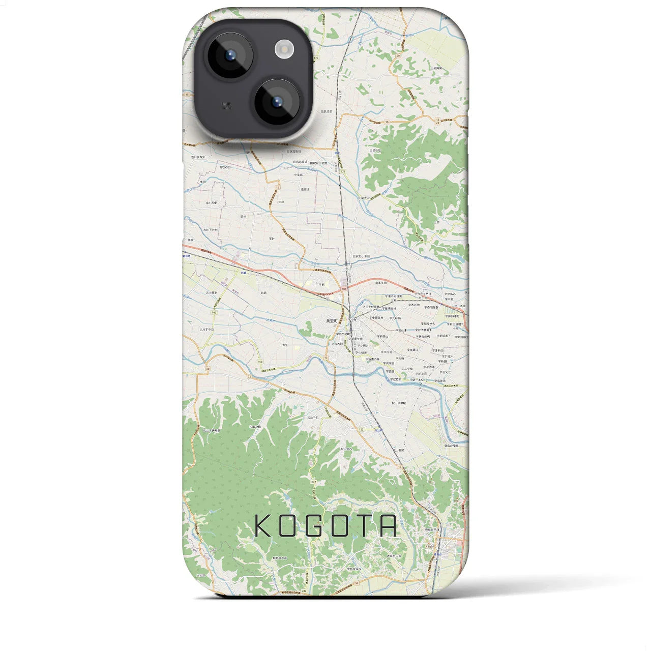 【小牛田(宮城県)】地図柄iPhoneケース(バックカバータイプ)
