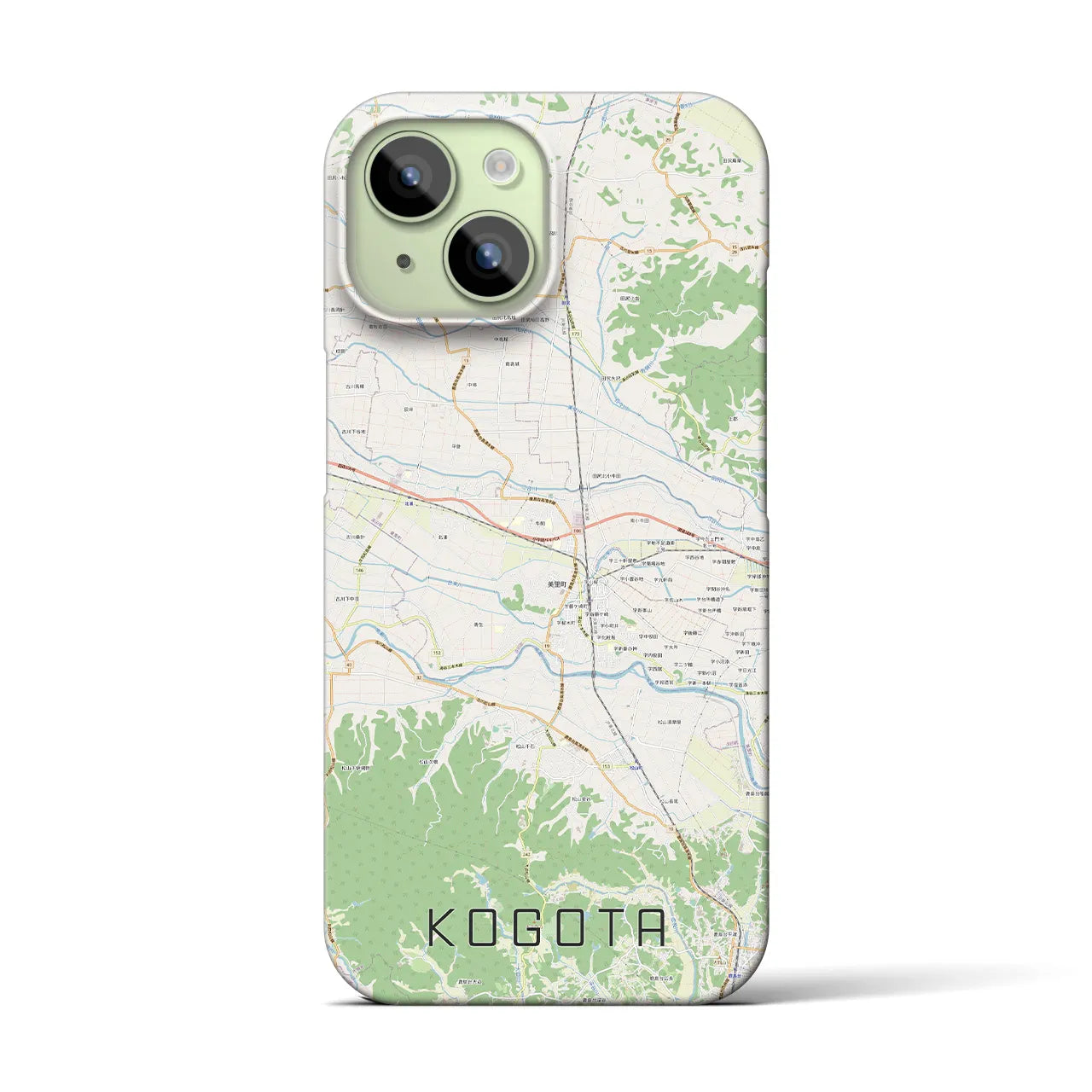 【小牛田(宮城県)】地図柄iPhoneケース(バックカバータイプ)