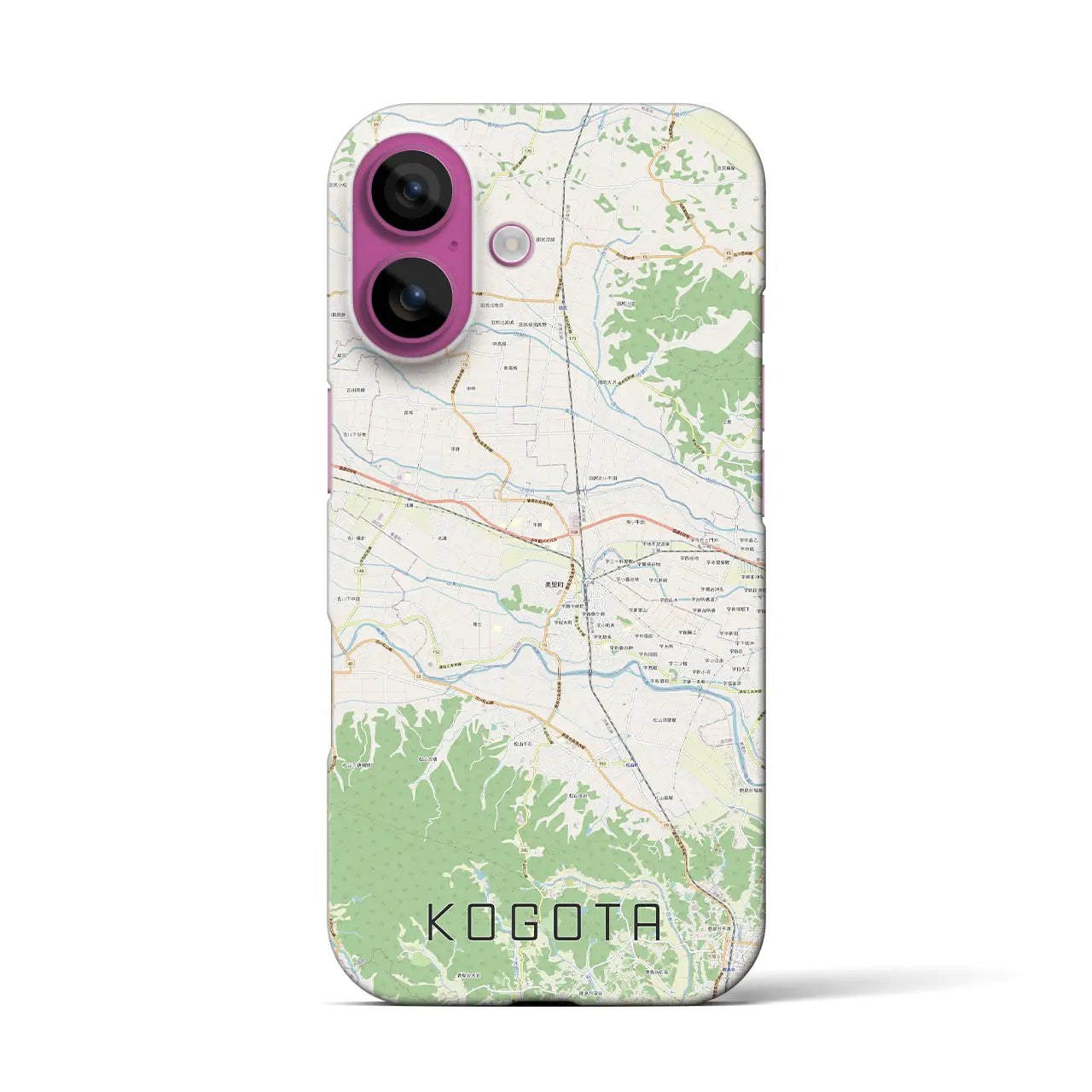 【小牛田(宮城県)】地図柄iPhoneケース(バックカバータイプ)