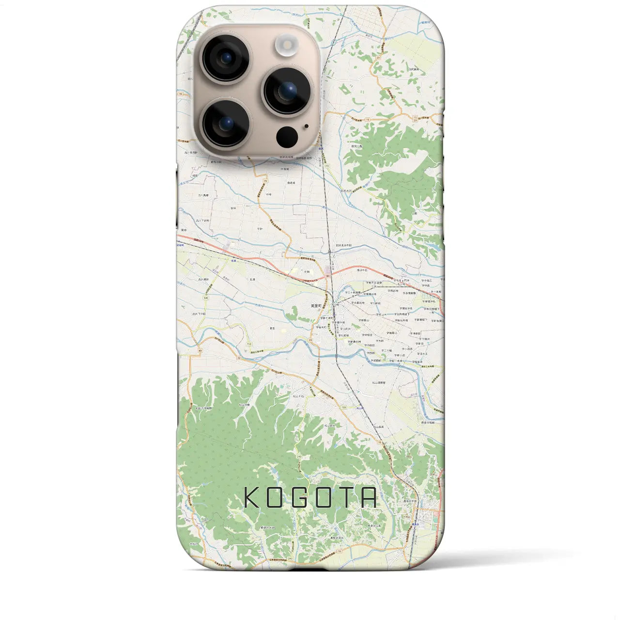 【小牛田(宮城県)】地図柄iPhoneケース(バックカバータイプ)