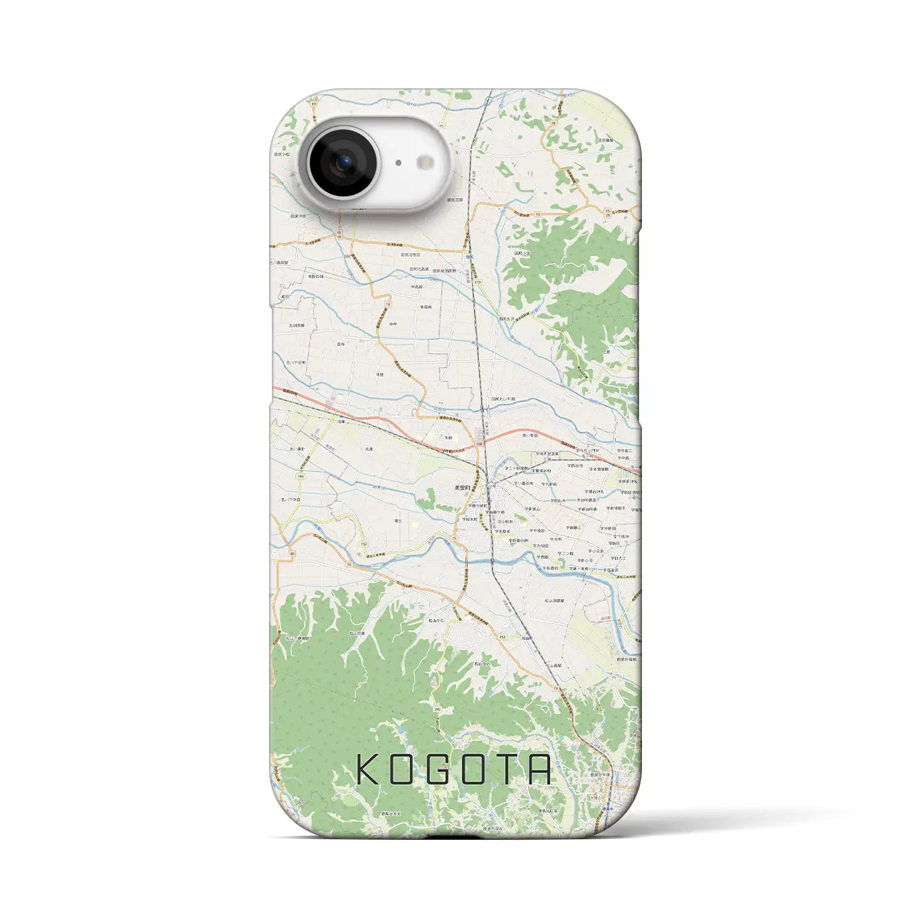 【小牛田(宮城県)】地図柄iPhoneケース(バックカバータイプ)