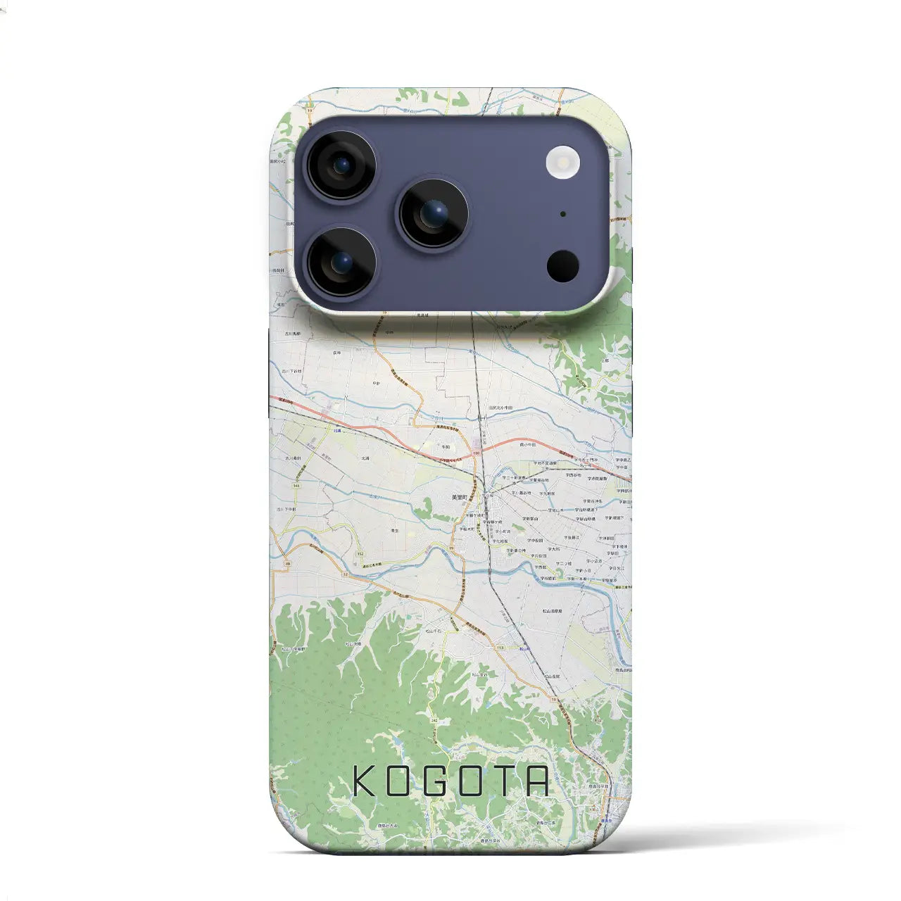 【小牛田(宮城県)】地図柄iPhoneケース(バックカバータイプ)