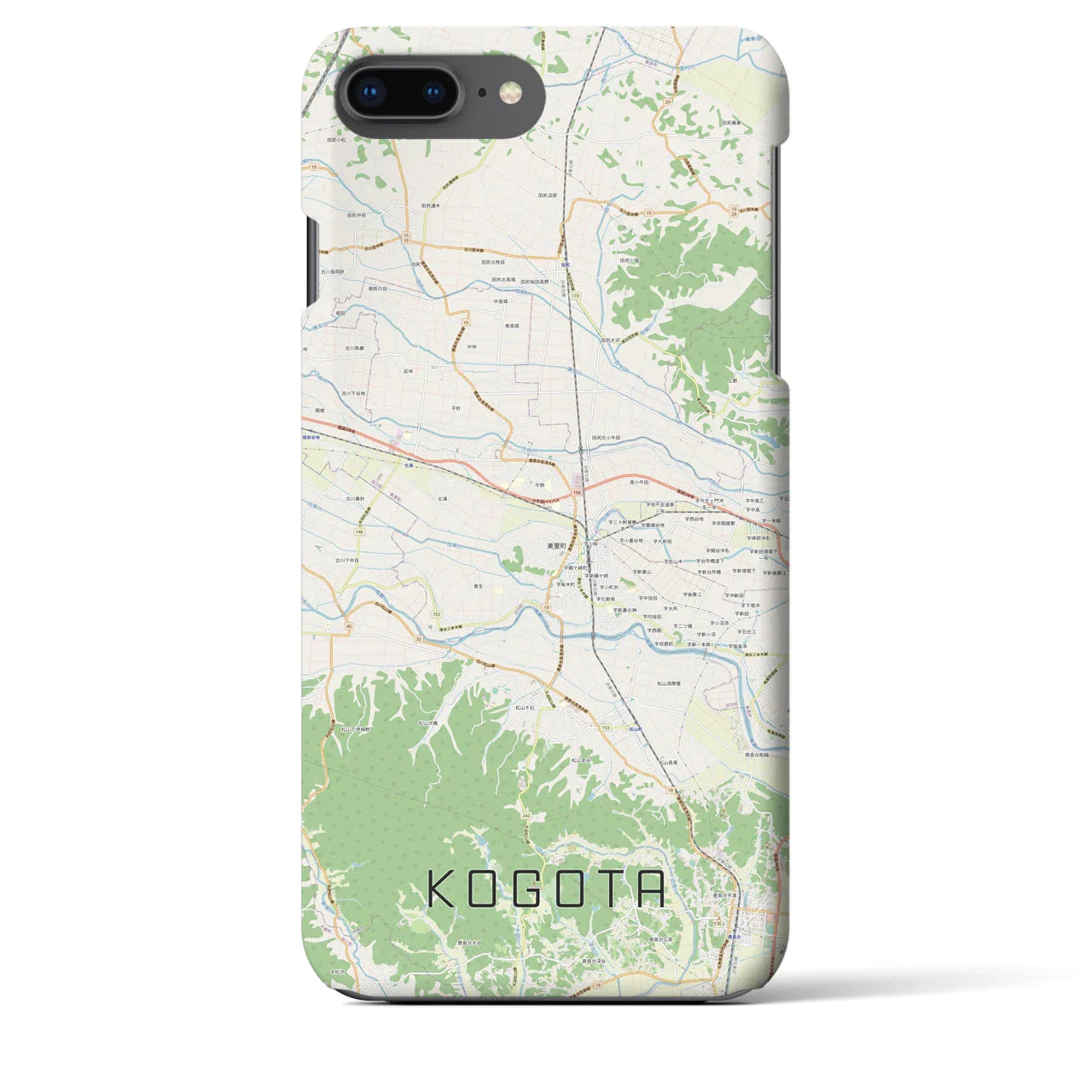 【小牛田(宮城県)】地図柄iPhoneケース(バックカバータイプ)
